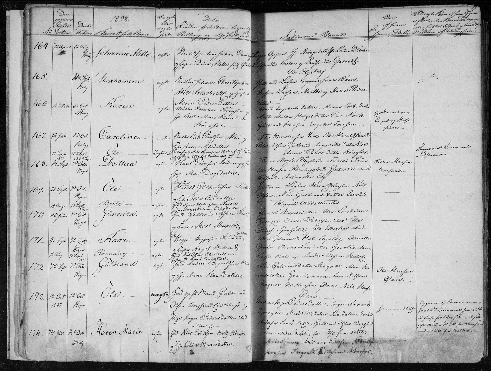 Norderhov kirkebøker, SAKO/A-237/F/Fa/L0010: Parish register (official) no. 10, 1837-1847, p. 19