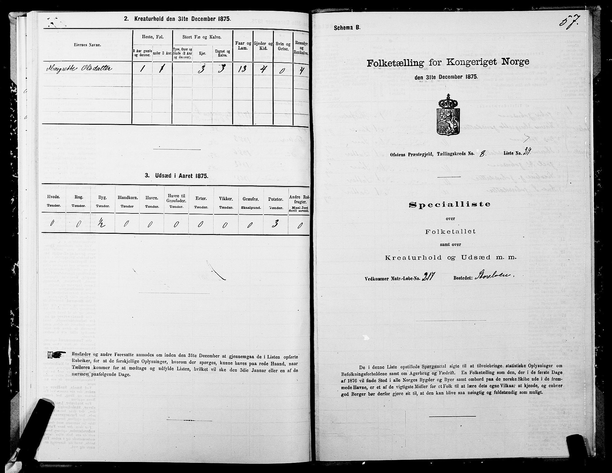 SATØ, 1875 census for 1914P Trondenes, 1875, p. 8057