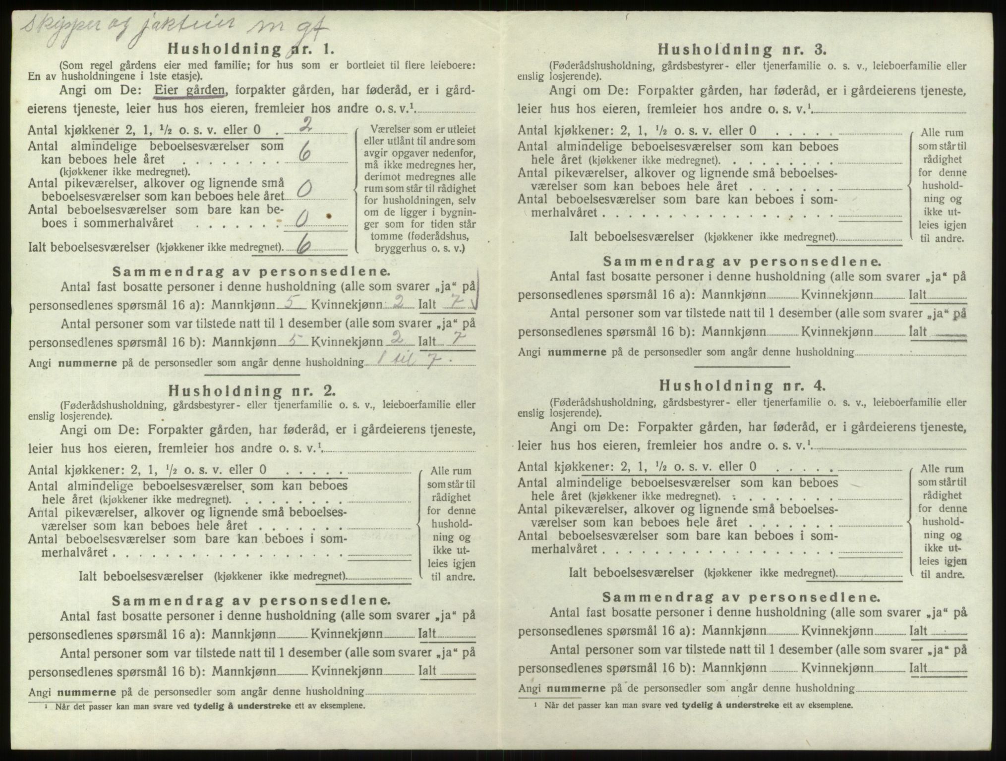 SAO, 1920 census for Hvaler, 1920, p. 845