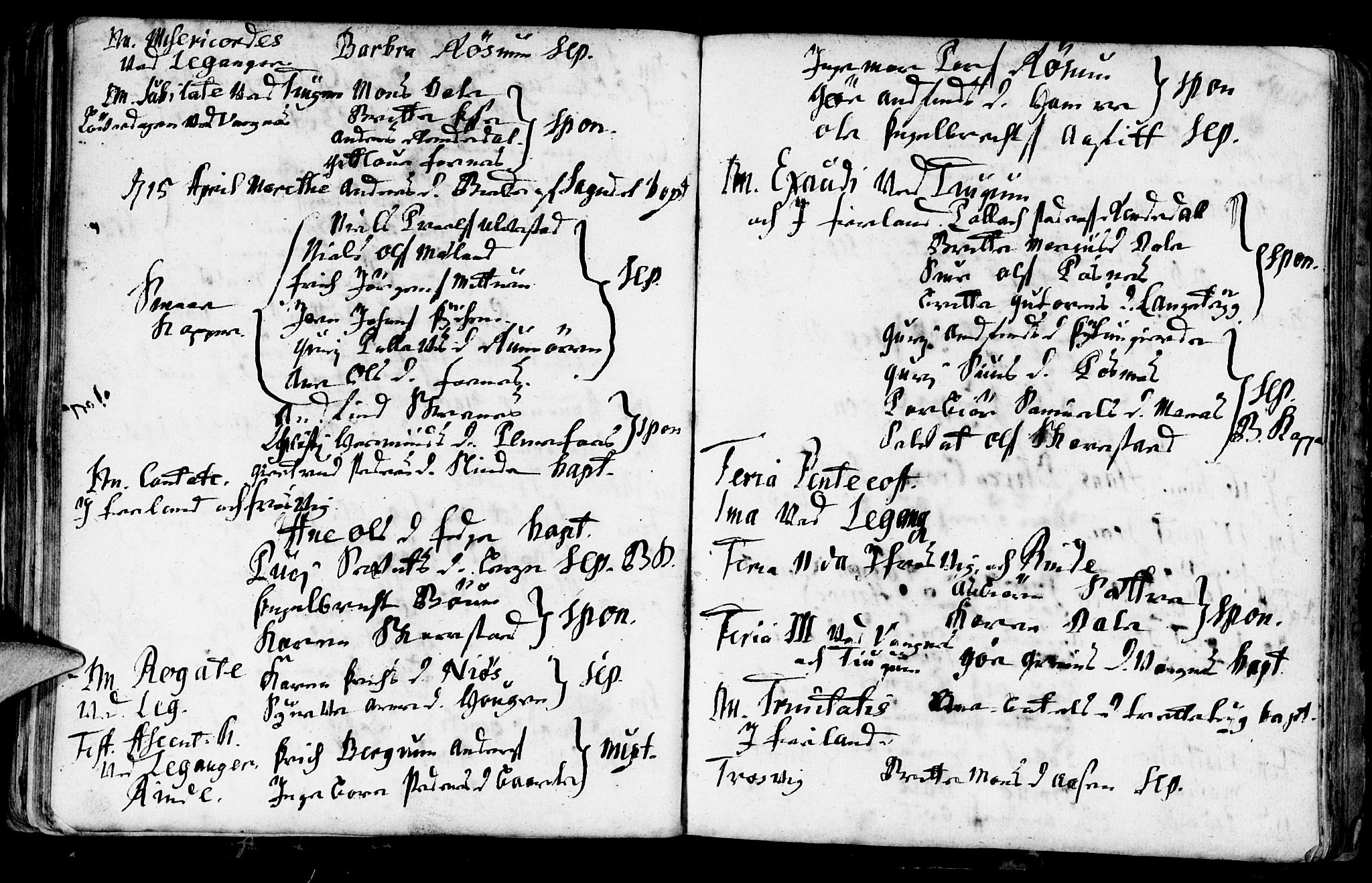 Leikanger sokneprestembete, AV/SAB-A-81001/H/Haa/Haaa/L0001: Parish register (official) no. A 1, 1690-1734, p. 95