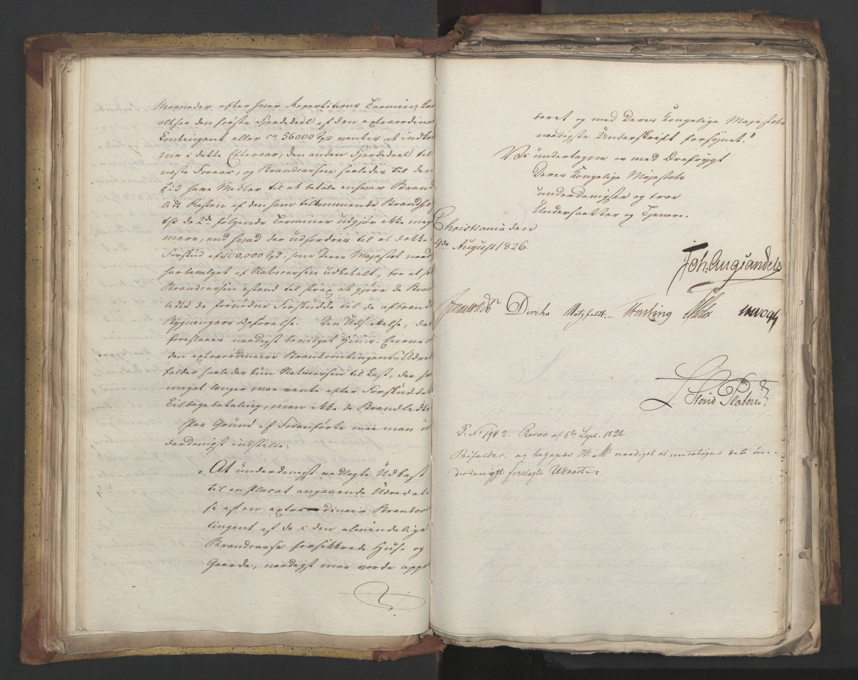 Statsrådsavdelingen i Stockholm, AV/RA-S-1003/D/Da/L0048: Regjeringsinnstillinger nr. 3600-3859, 1826, p. 78