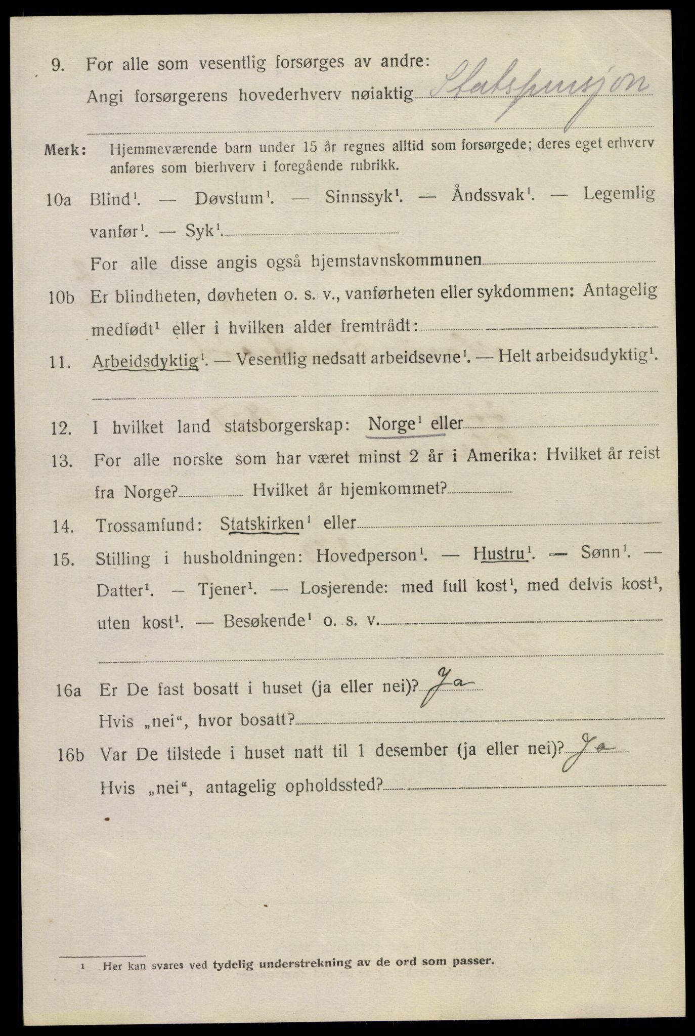 SAKO, 1920 census for Sem, 1920, p. 6308