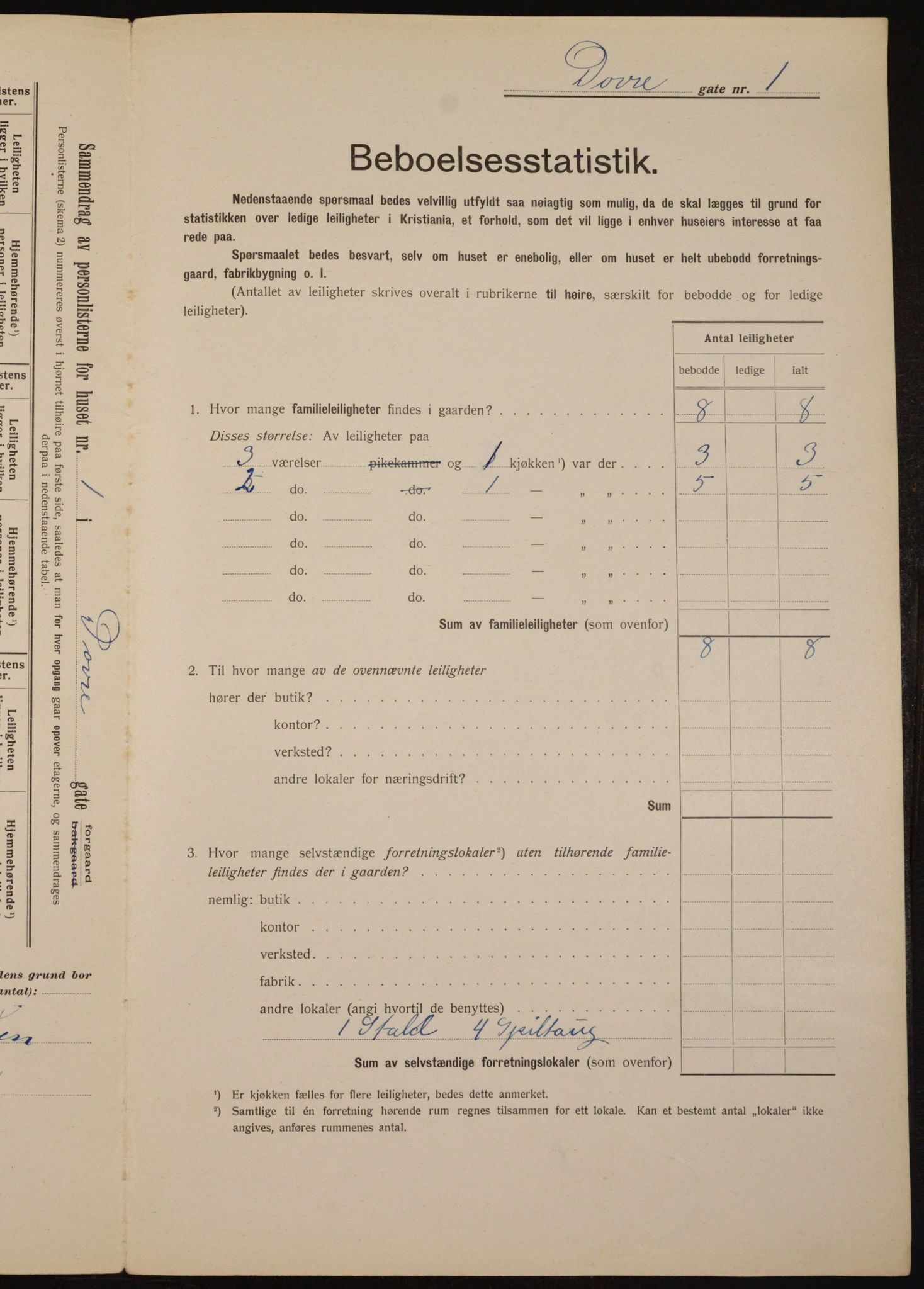 OBA, Municipal Census 1912 for Kristiania, 1912, p. 15914