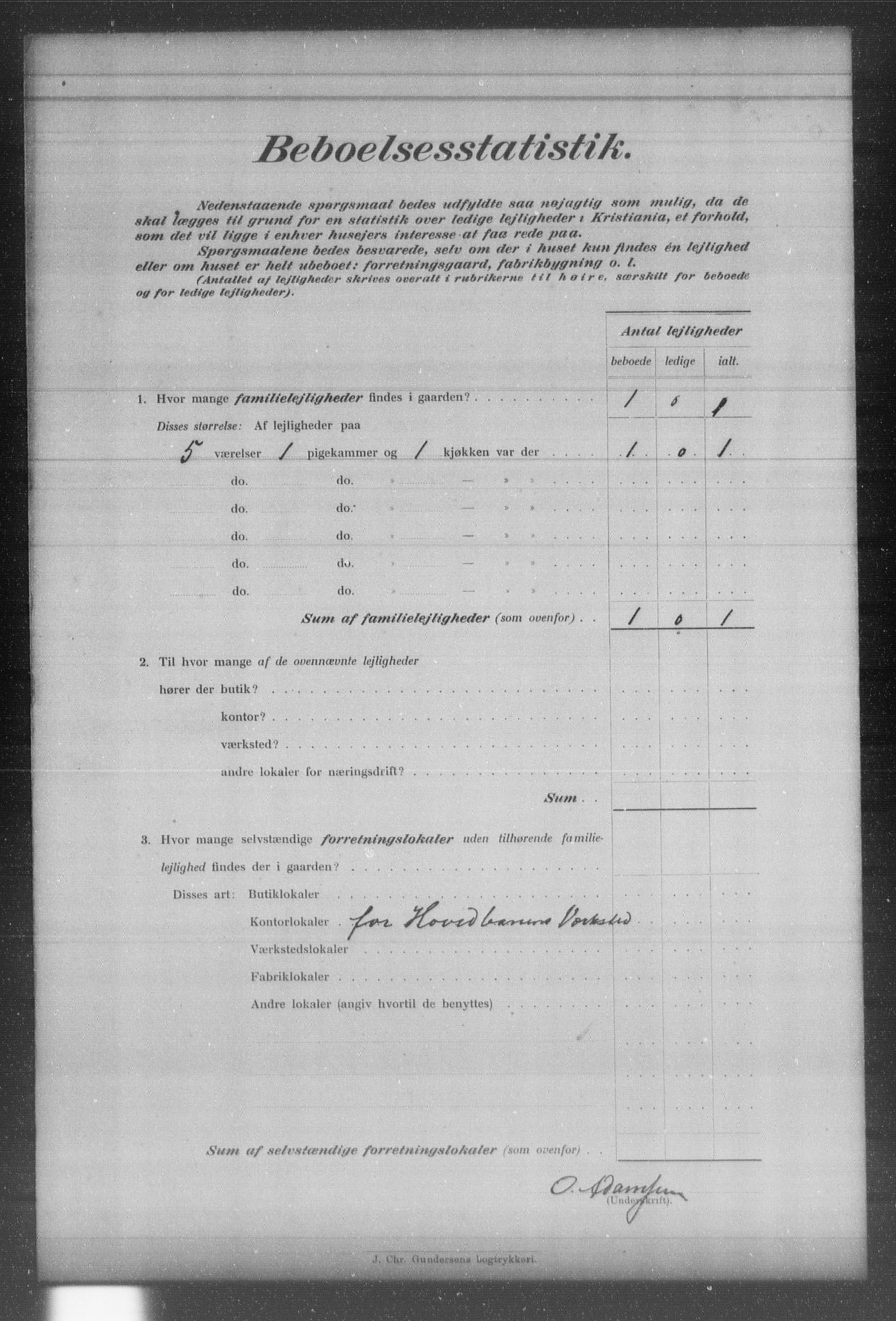 OBA, Municipal Census 1903 for Kristiania, 1903, p. 6282