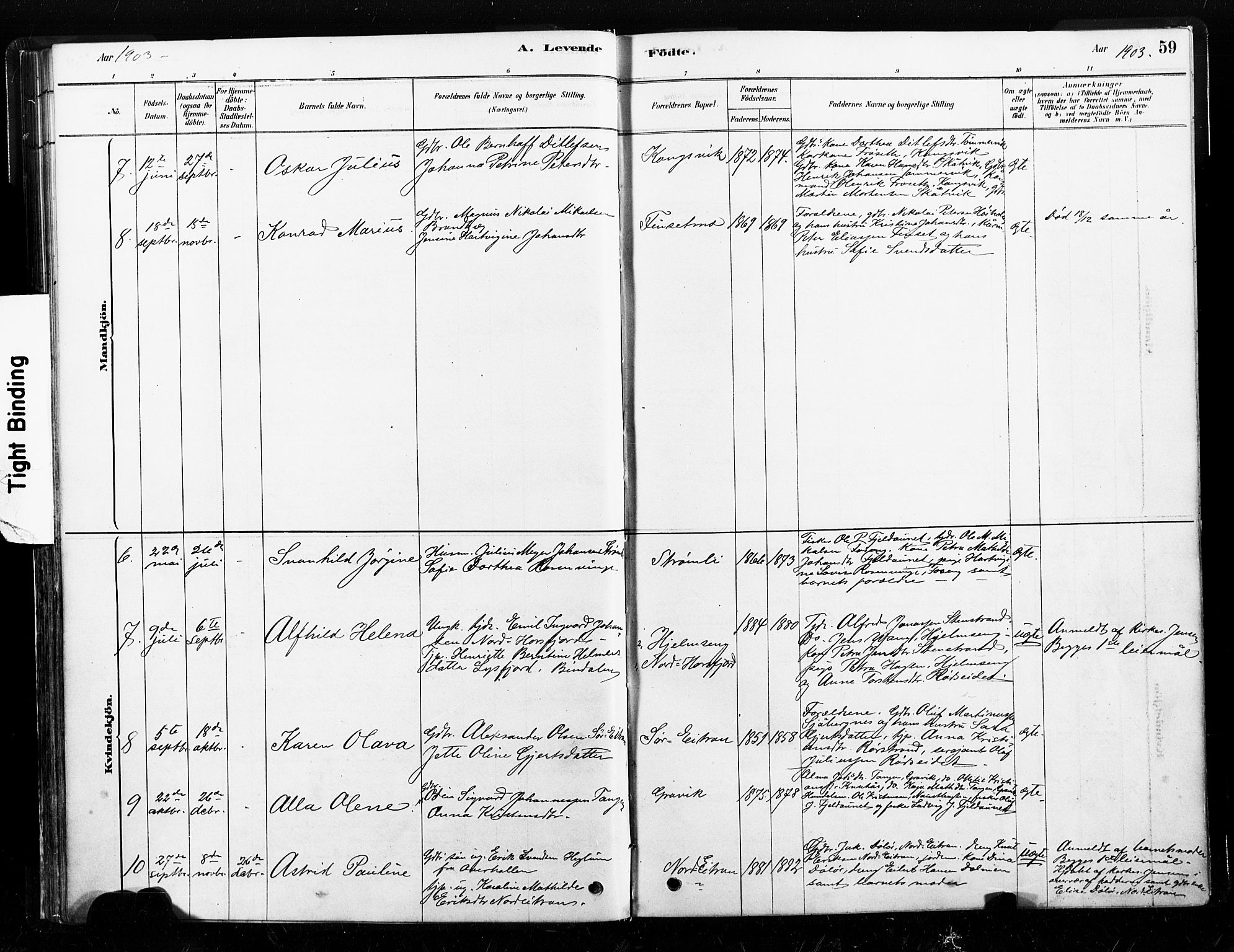 Ministerialprotokoller, klokkerbøker og fødselsregistre - Nord-Trøndelag, SAT/A-1458/789/L0705: Parish register (official) no. 789A01, 1878-1910, p. 59