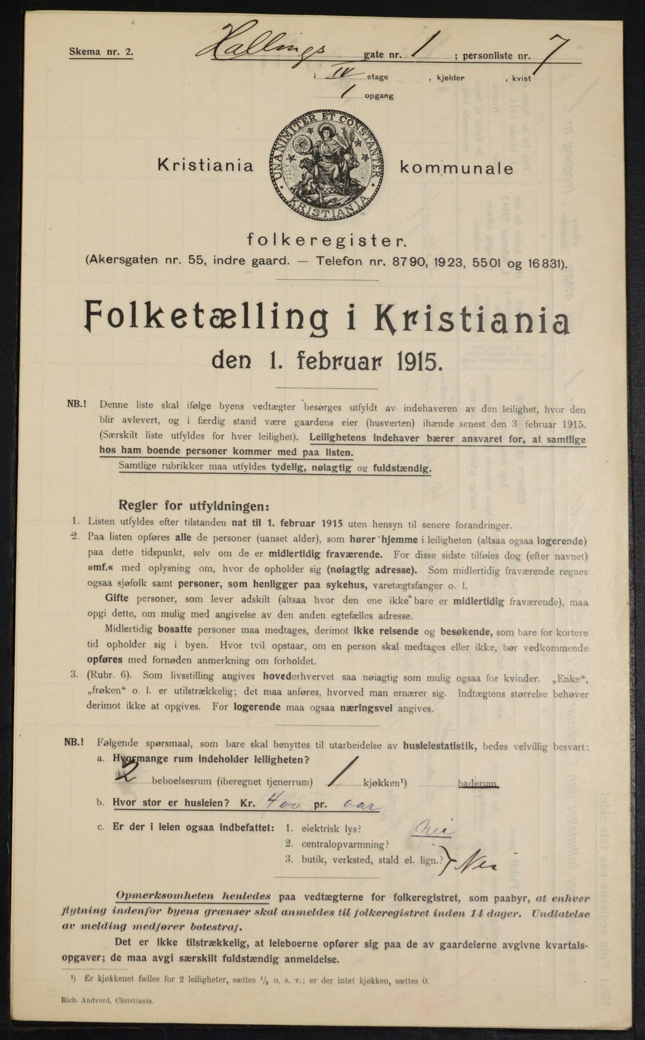 OBA, Municipal Census 1915 for Kristiania, 1915, p. 33642