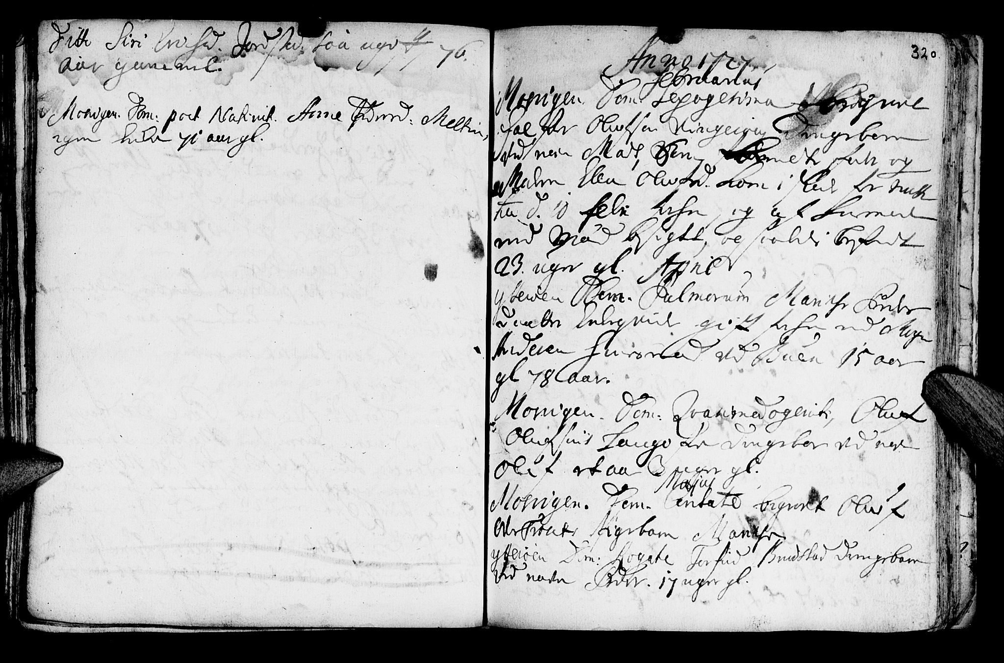 Ministerialprotokoller, klokkerbøker og fødselsregistre - Nord-Trøndelag, SAT/A-1458/722/L0215: Parish register (official) no. 722A02, 1718-1755, p. 320