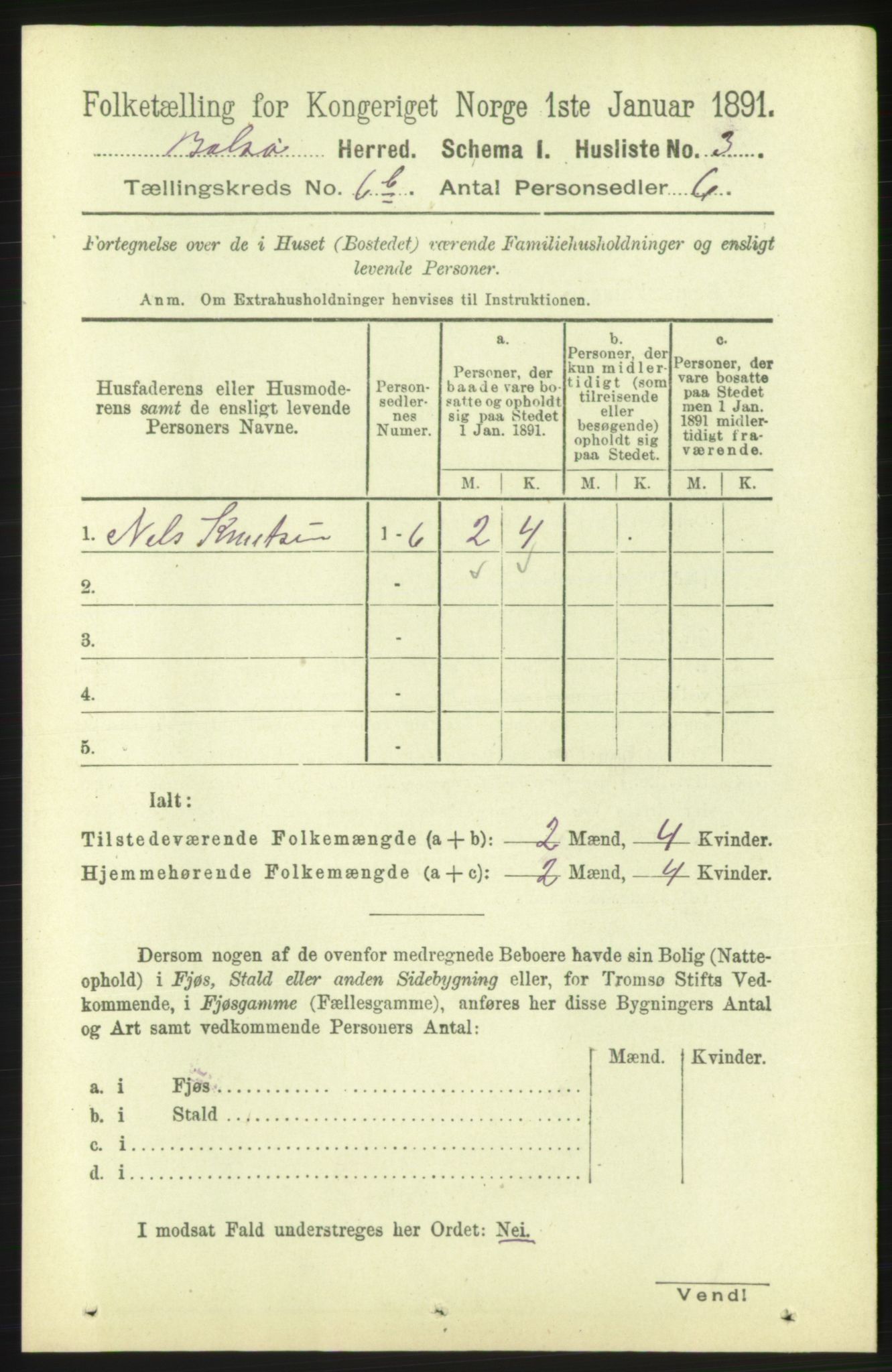 RA, 1891 census for 1544 Bolsøy, 1891, p. 3939