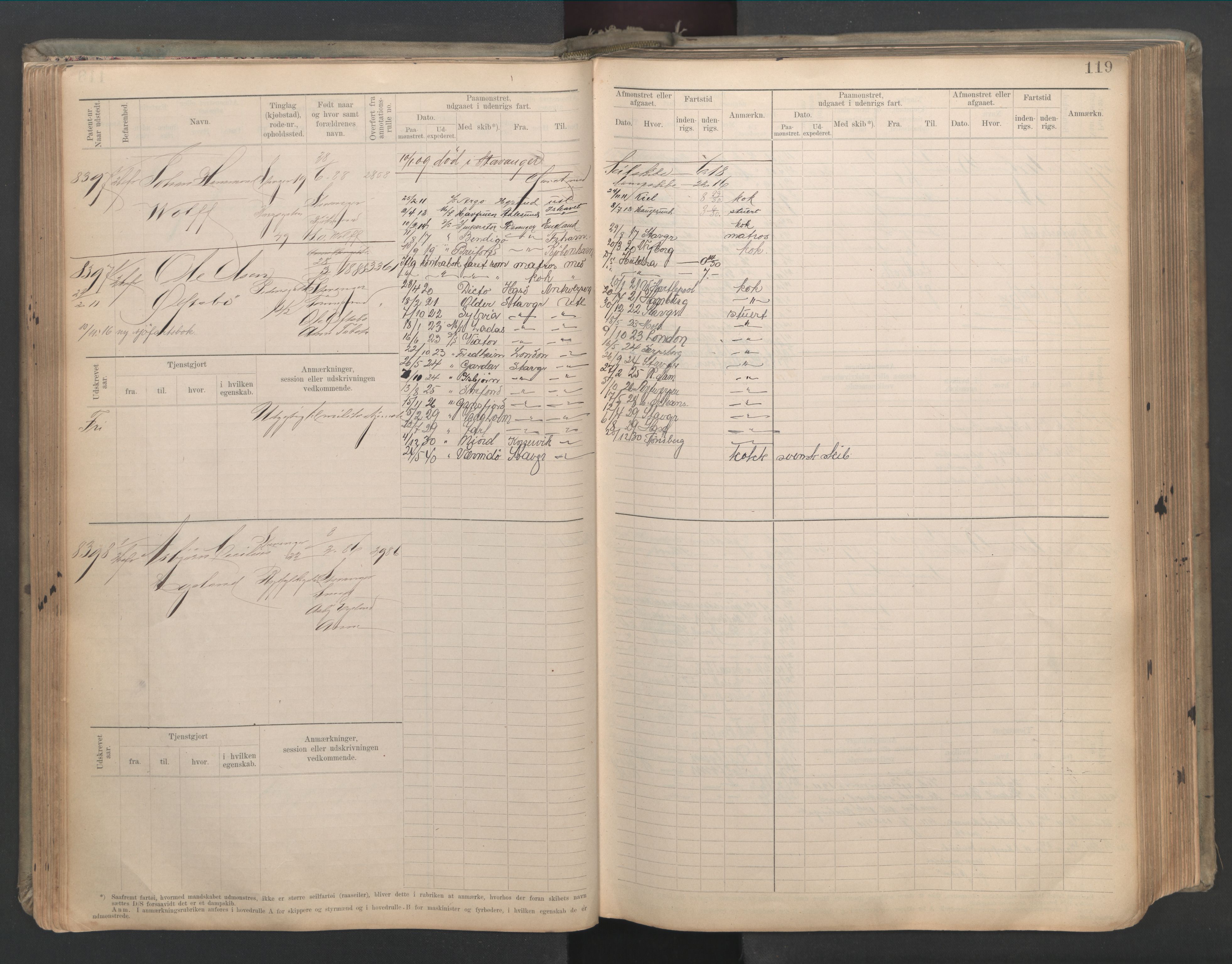 Stavanger sjømannskontor, AV/SAST-A-102006/F/Fb/Fbb/L0023: Sjøfartshovedrulle patnentnr. 8161-8904 (dublett), 1903, p. 123