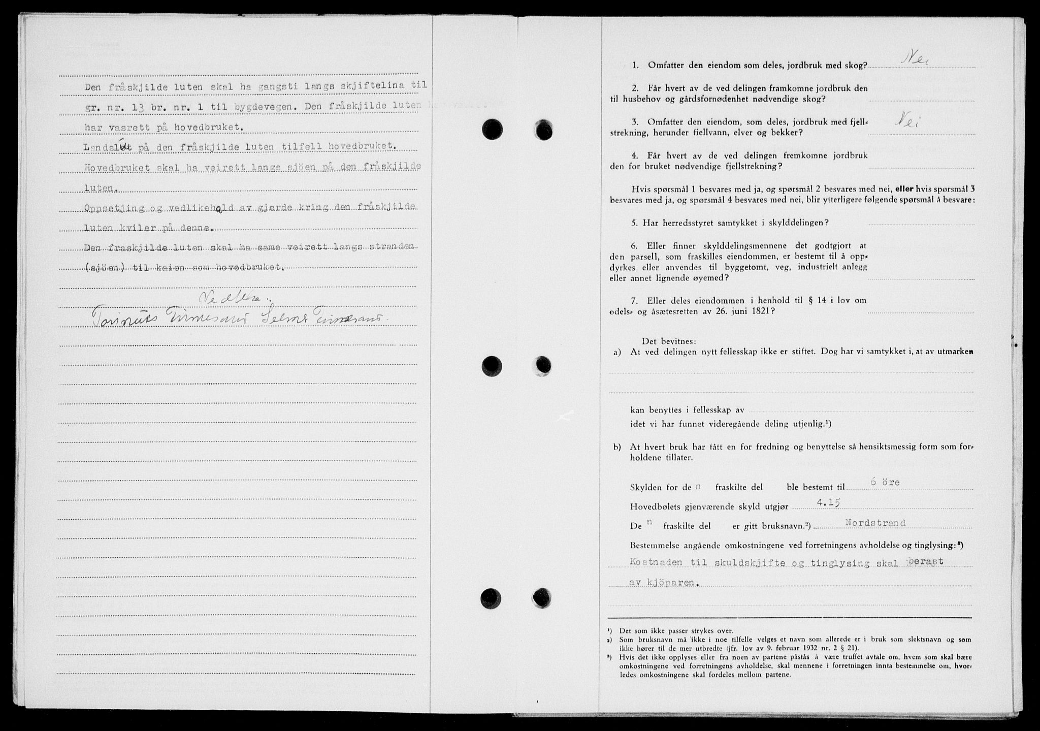 Ryfylke tingrett, SAST/A-100055/001/II/IIB/L0114: Mortgage book no. 93, 1951-1951, Diary no: : 1197/1951