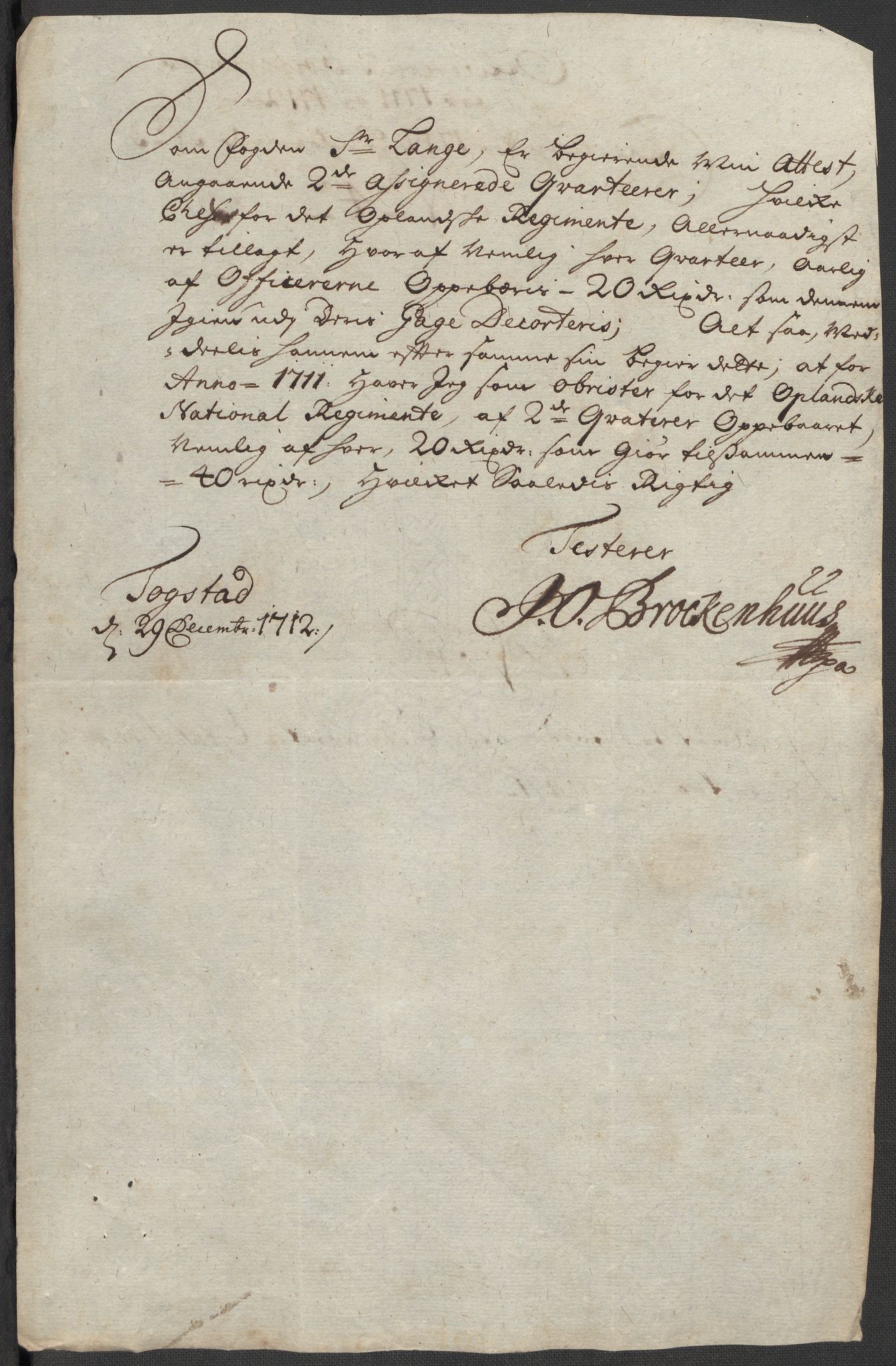 Rentekammeret inntil 1814, Reviderte regnskaper, Fogderegnskap, AV/RA-EA-4092/R16/L1049: Fogderegnskap Hedmark, 1712, p. 266