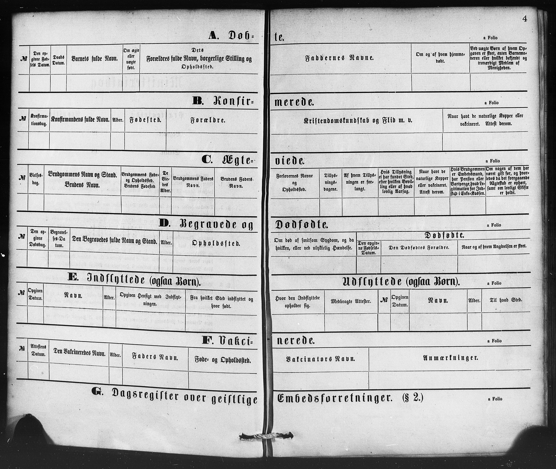 Nykirken Sokneprestembete, AV/SAB-A-77101/H/Haa/L0016: Parish register (official) no. B 3, 1870-1884, p. 4