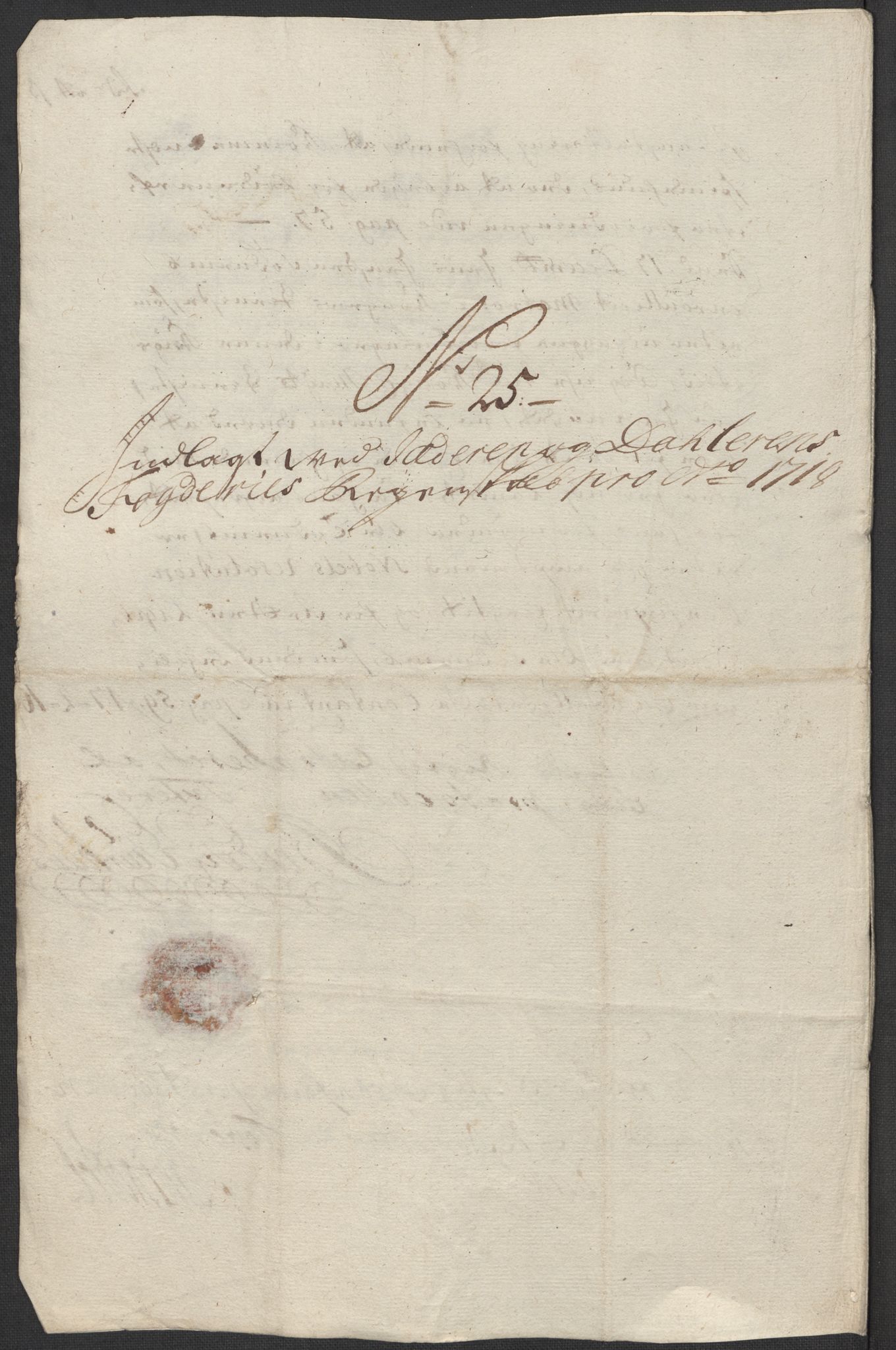 Rentekammeret inntil 1814, Reviderte regnskaper, Fogderegnskap, AV/RA-EA-4092/R46/L2743: Fogderegnskap Jæren og Dalane, 1718, p. 129