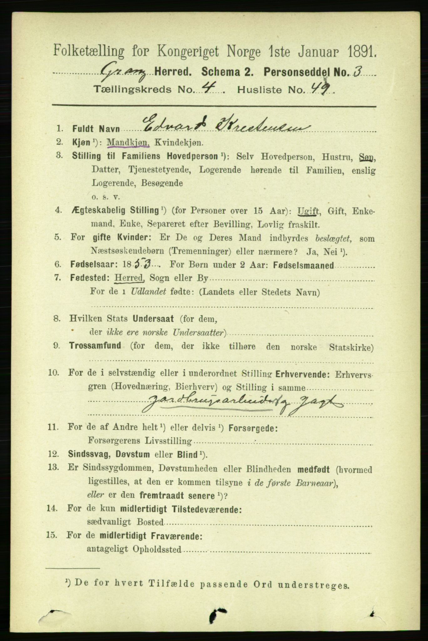 RA, 1891 census for 1742 Grong, 1891, p. 1800