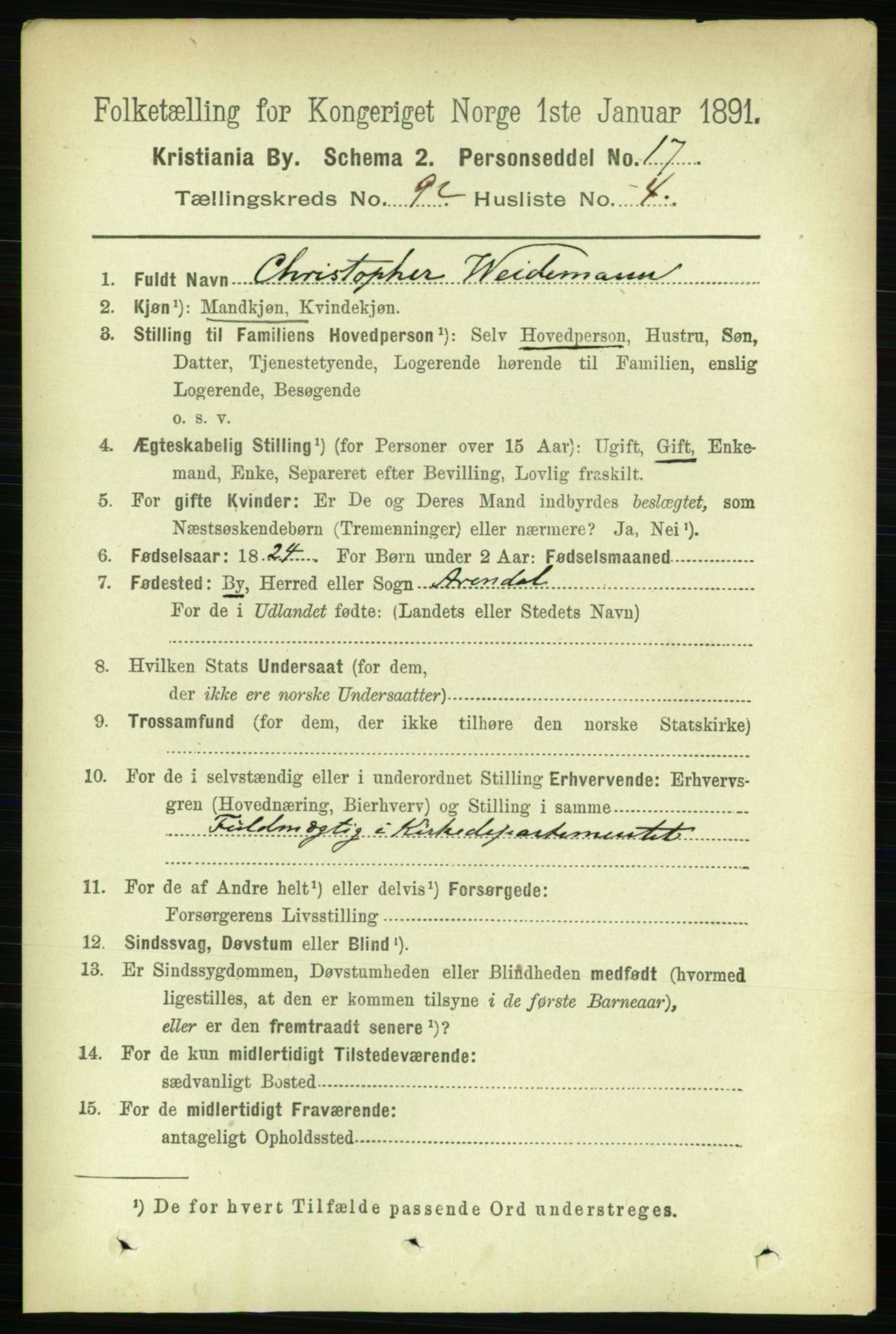 RA, 1891 census for 0301 Kristiania, 1891, p. 45049