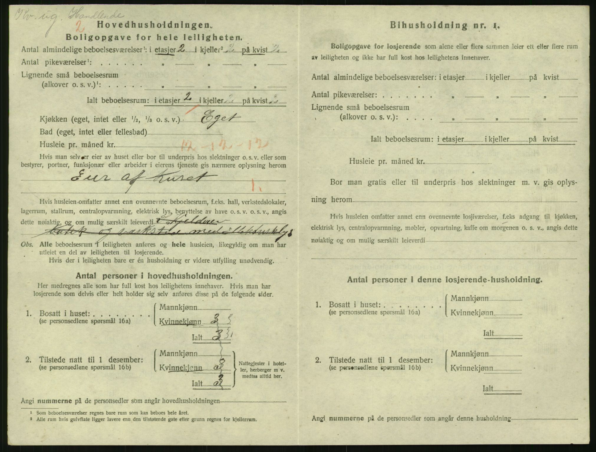 SAK, 1920 census for Risør, 1920, p. 2004