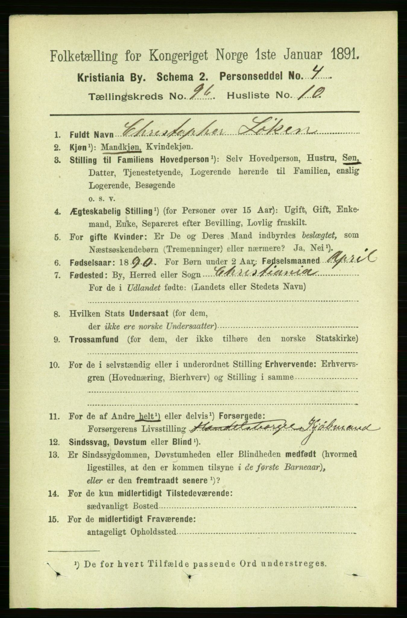 RA, 1891 census for 0301 Kristiania, 1891, p. 46773