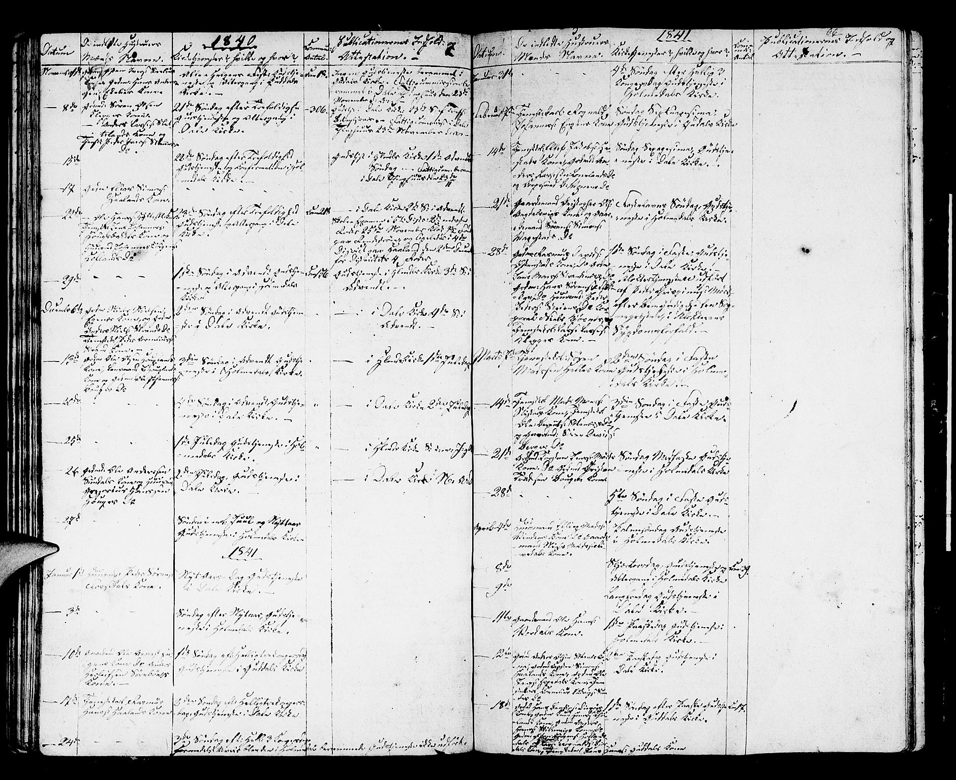 Fjaler sokneprestembete, AV/SAB-A-79801/H/Hab/Haba/L0001: Parish register (copy) no. A 1, 1836-1846, p. 66