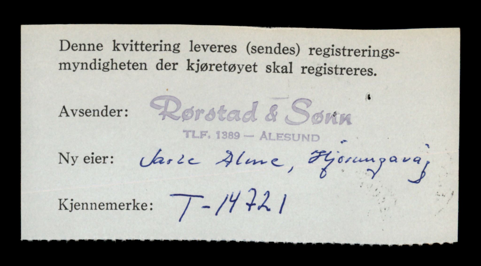 Møre og Romsdal vegkontor - Ålesund trafikkstasjon, SAT/A-4099/F/Fe/L0048: Registreringskort for kjøretøy T 14721 - T 14863, 1927-1998, p. 26