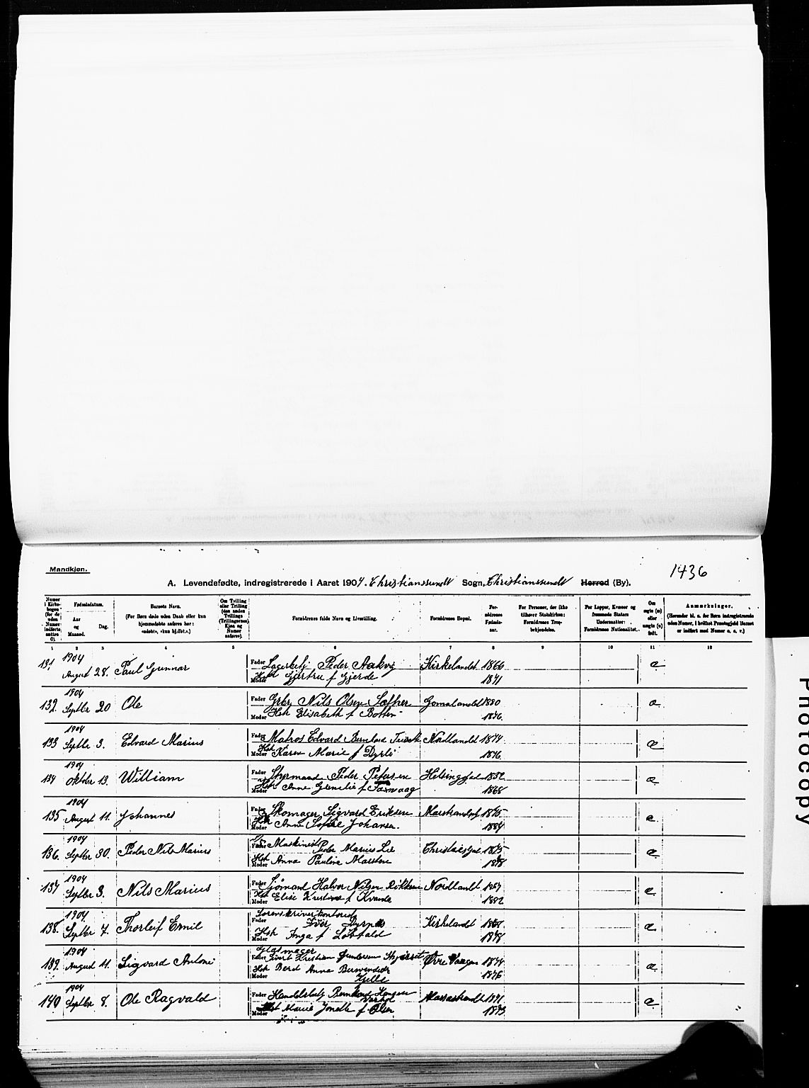 Ministerialprotokoller, klokkerbøker og fødselsregistre - Møre og Romsdal, AV/SAT-A-1454/572/L0858: Parish register (official) no. 572D02, 1903-1912