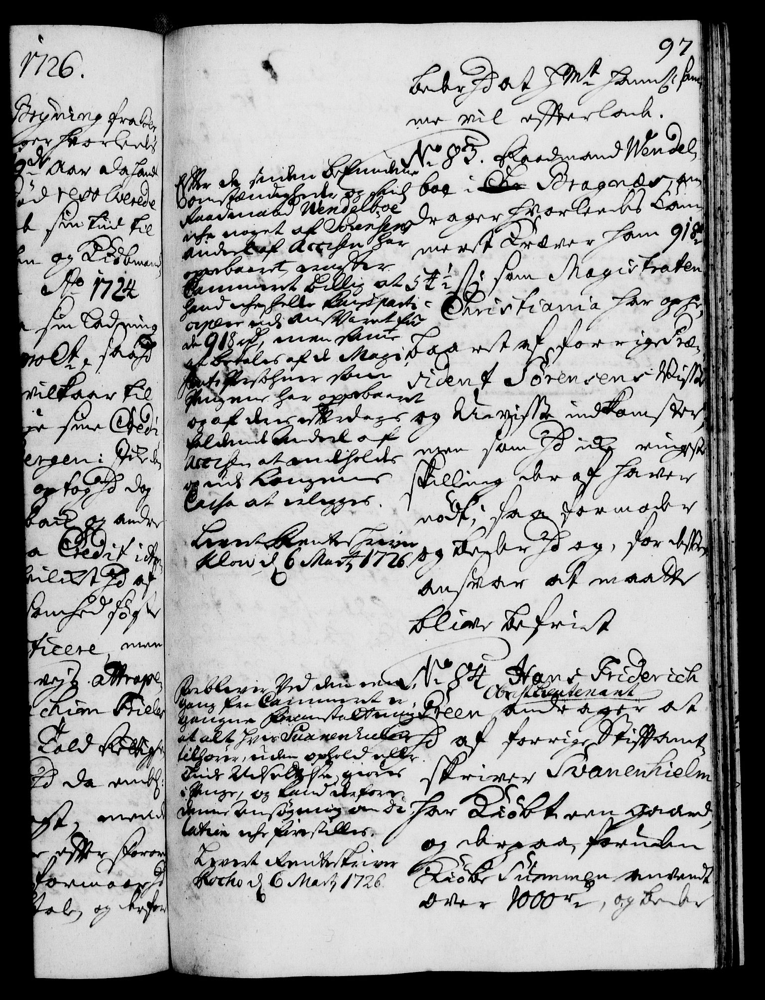 Rentekammeret, Kammerkanselliet, RA/EA-3111/G/Gh/Gha/L0008: Norsk ekstraktmemorialprotokoll (merket RK 53.53), 1725-1726, p. 97