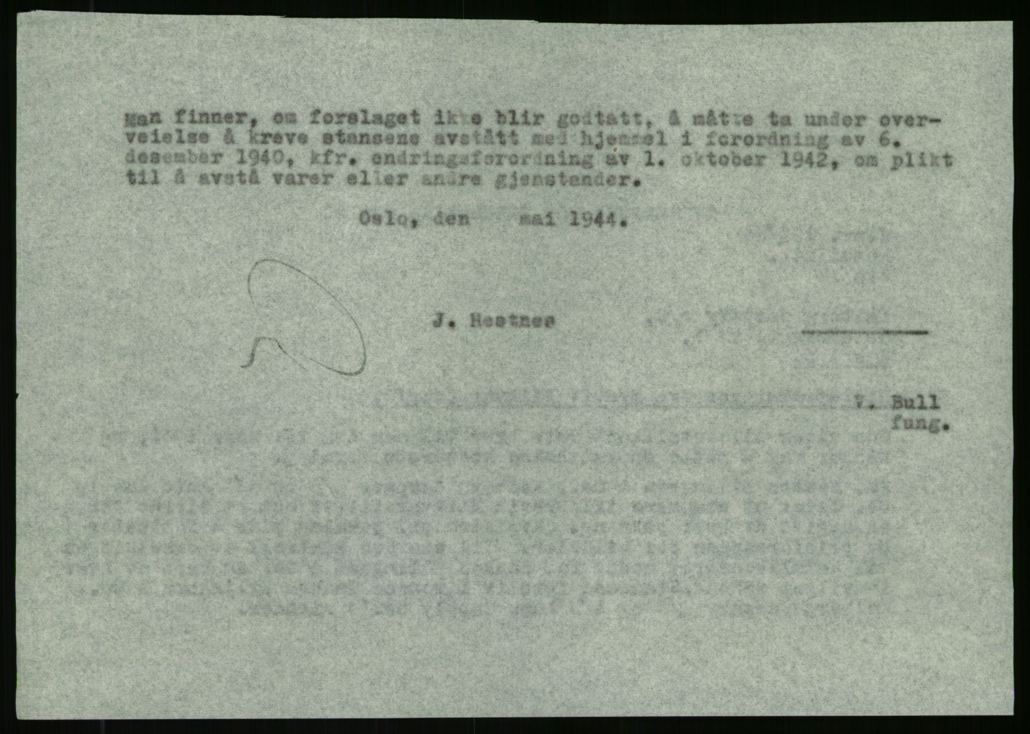 Direktoratet for industriforsyning, Sekretariatet, AV/RA-S-4153/D/Df/L0054: 9. Metallkontoret, 1940-1945, p. 414