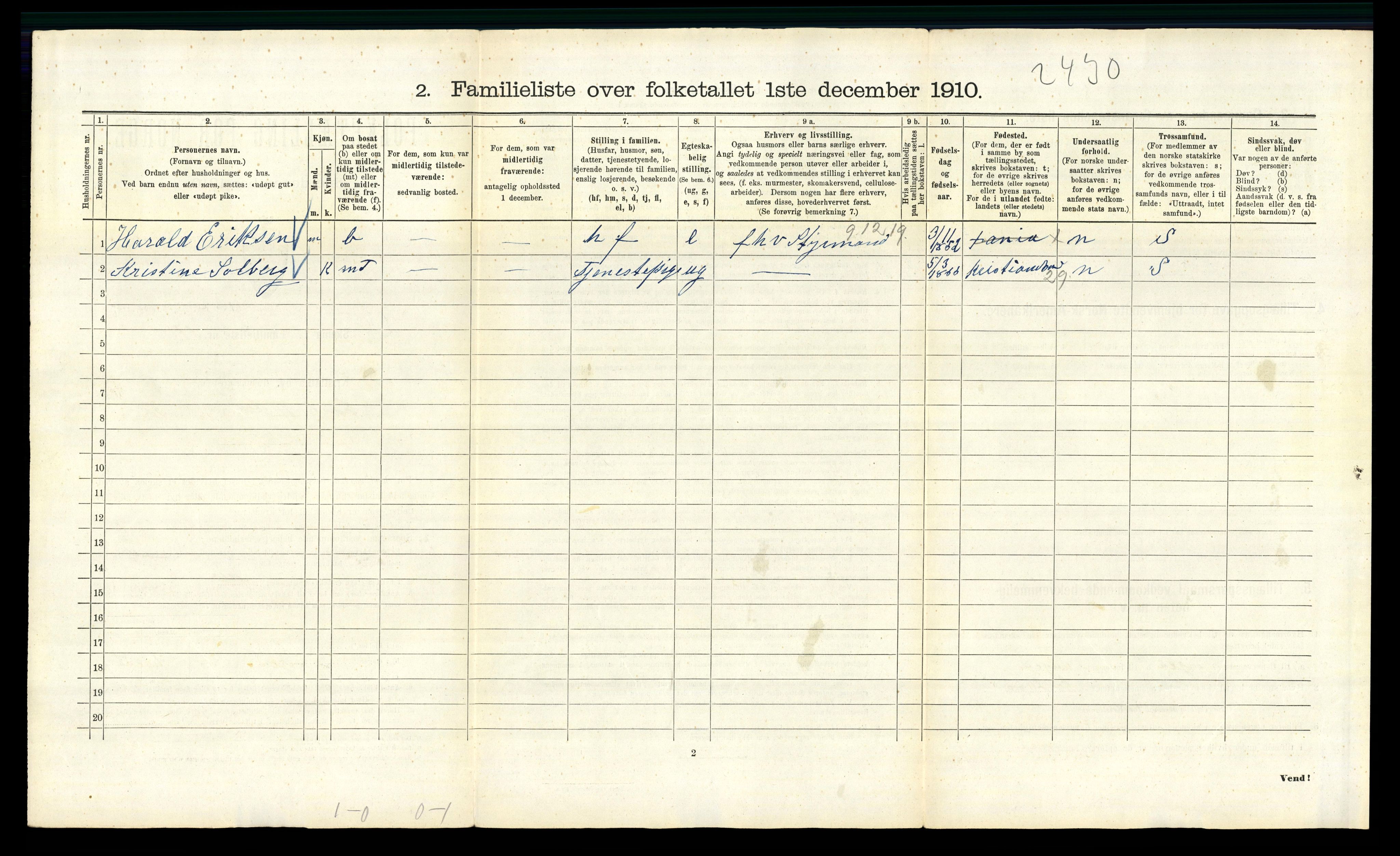 RA, 1910 census for Kristiania, 1910, p. 47472