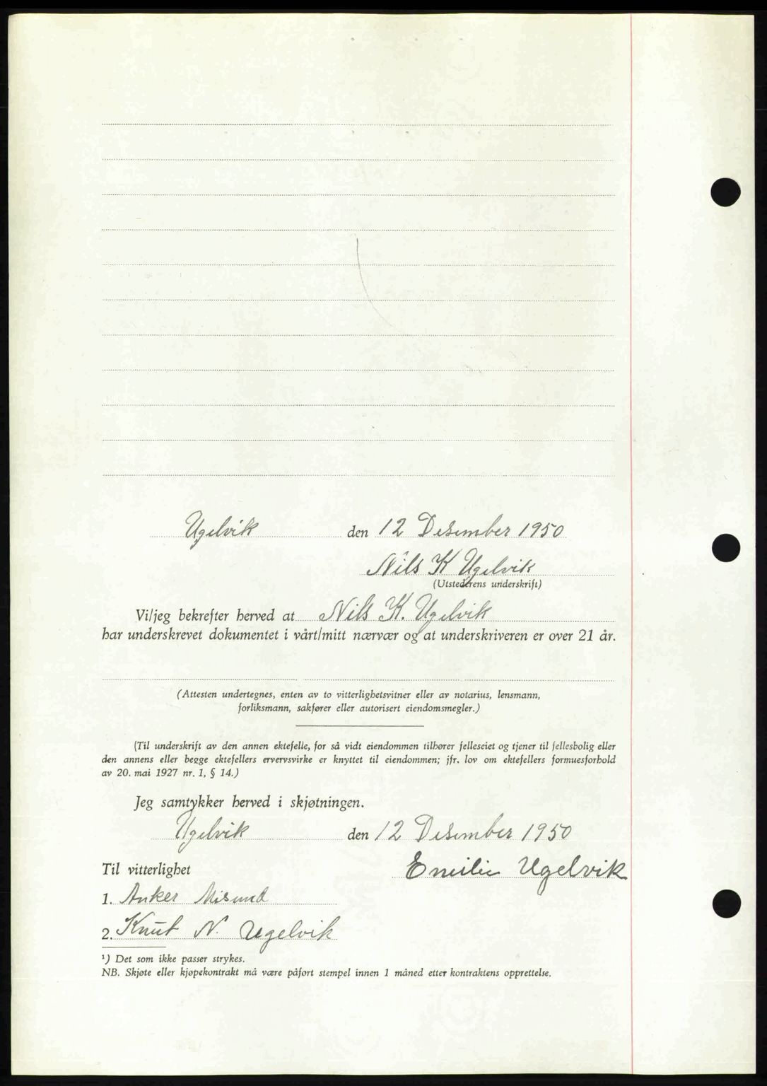 Romsdal sorenskriveri, AV/SAT-A-4149/1/2/2C: Mortgage book no. A35, 1950-1950, Diary no: : 3836/1950