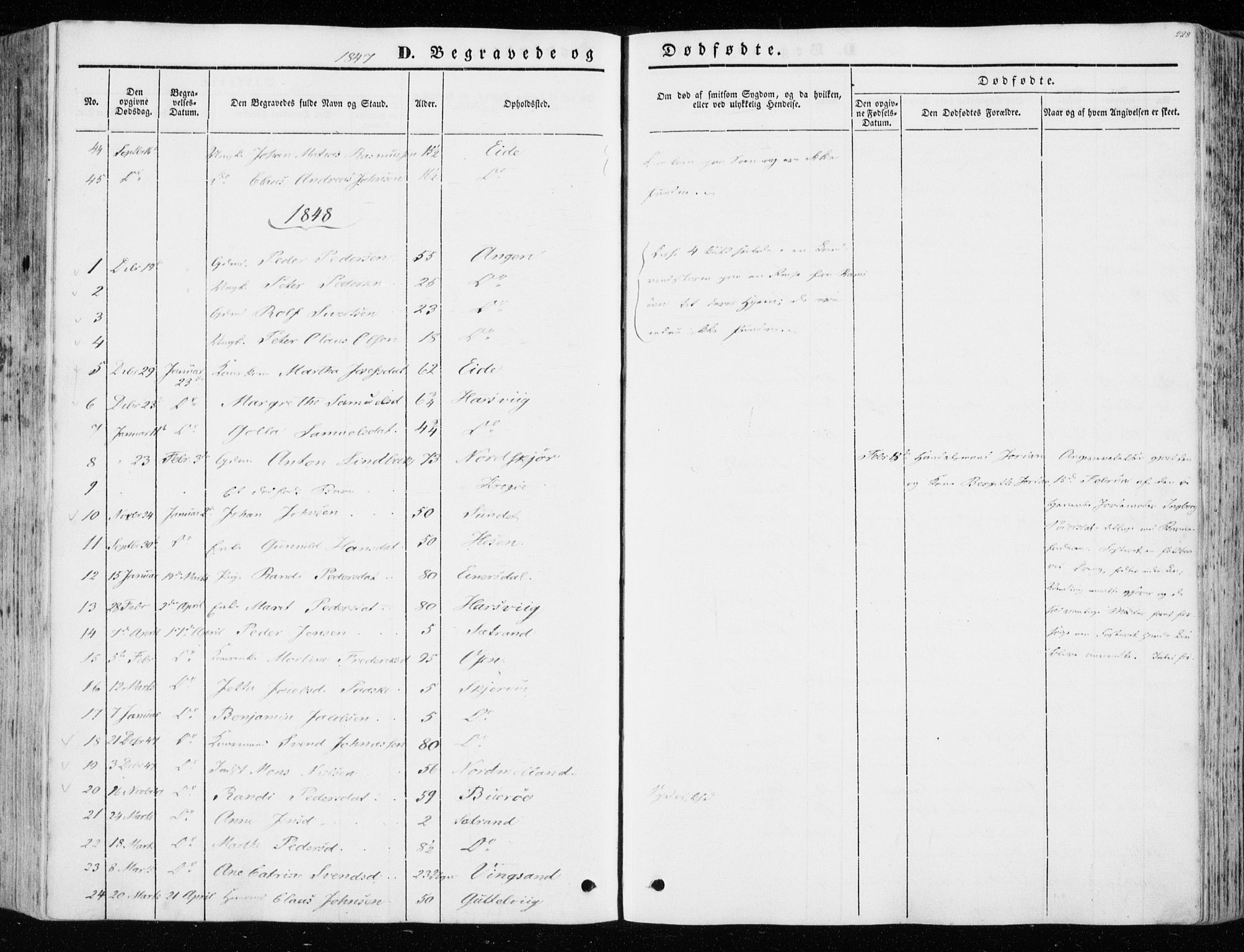 Ministerialprotokoller, klokkerbøker og fødselsregistre - Sør-Trøndelag, SAT/A-1456/657/L0704: Parish register (official) no. 657A05, 1846-1857, p. 228