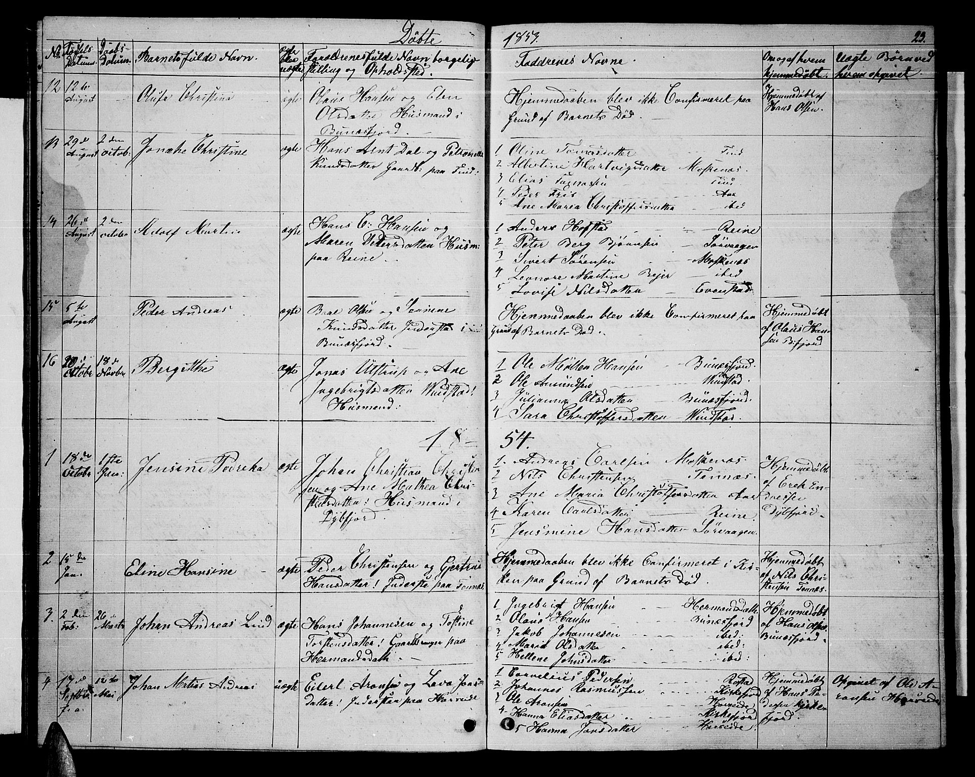 Ministerialprotokoller, klokkerbøker og fødselsregistre - Nordland, SAT/A-1459/886/L1224: Parish register (copy) no. 886C01, 1843-1873, p. 23