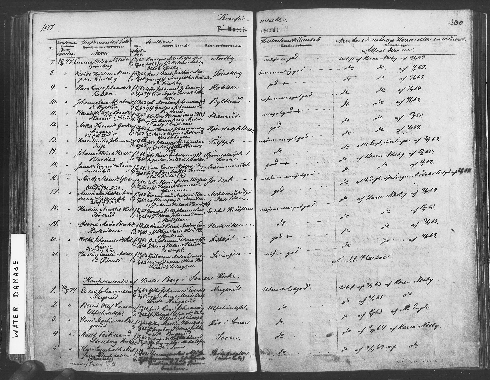 Vestby prestekontor Kirkebøker, AV/SAO-A-10893/F/Fa/L0008: Parish register (official) no. I 8, 1863-1877, p. 300