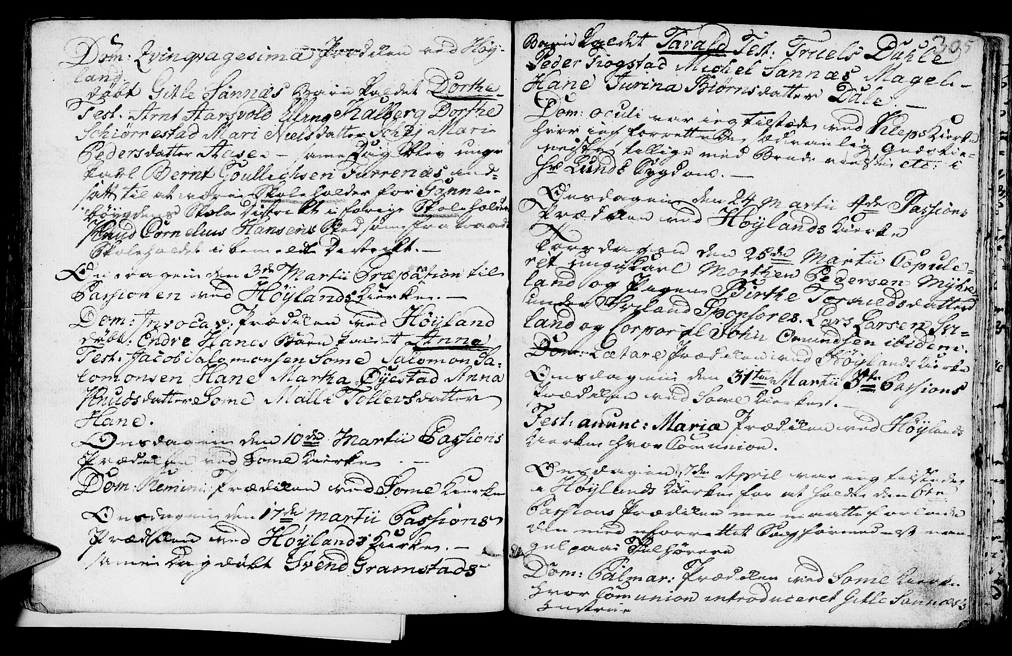 Høyland sokneprestkontor, SAST/A-101799/001/30BA/L0004: Parish register (official) no. A 4, 1784-1803, p. 305
