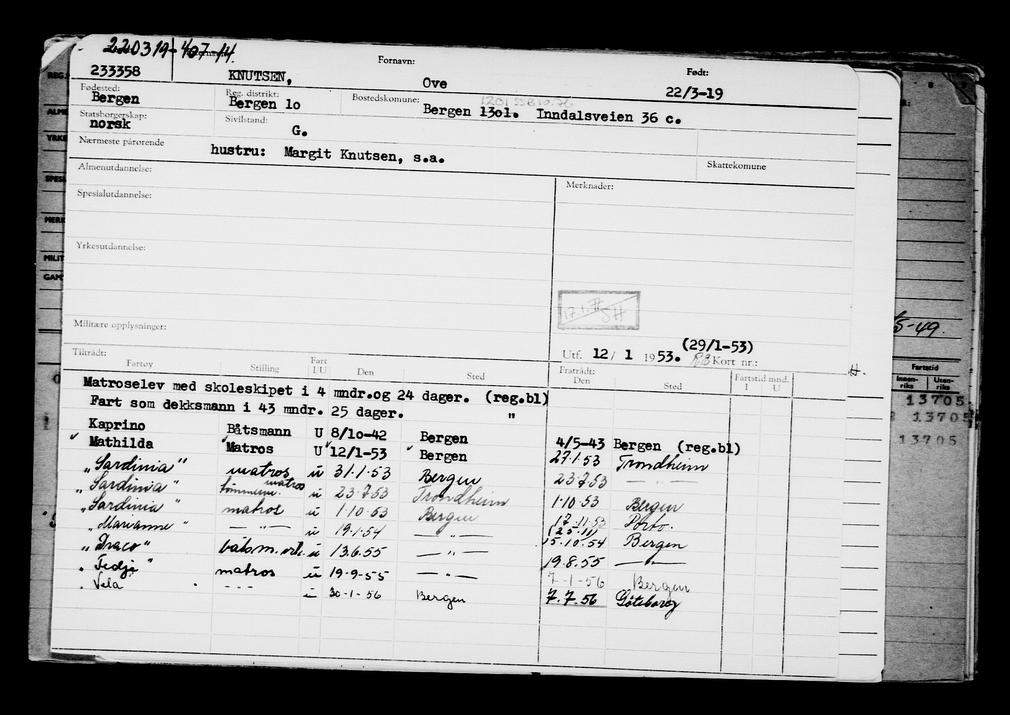 Direktoratet for sjømenn, AV/RA-S-3545/G/Gb/L0167: Hovedkort, 1919, p. 265