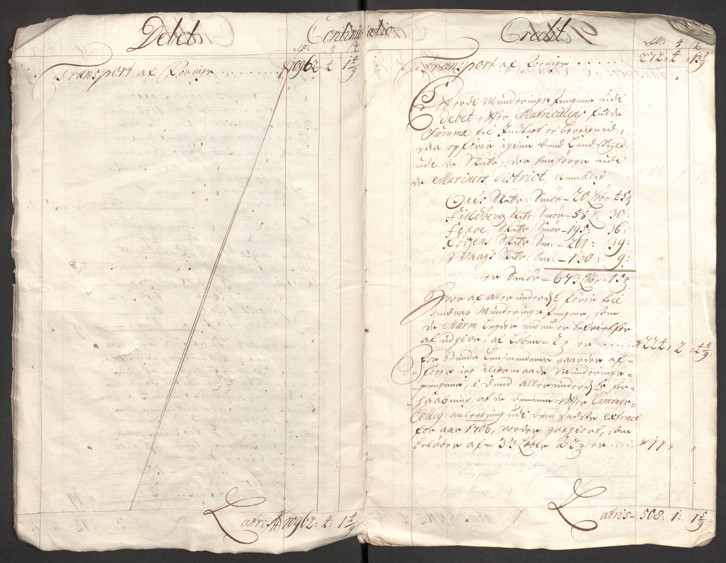 Rentekammeret inntil 1814, Reviderte regnskaper, Fogderegnskap, AV/RA-EA-4092/R48/L2984: Fogderegnskap Sunnhordland og Hardanger, 1706-1707, p. 288