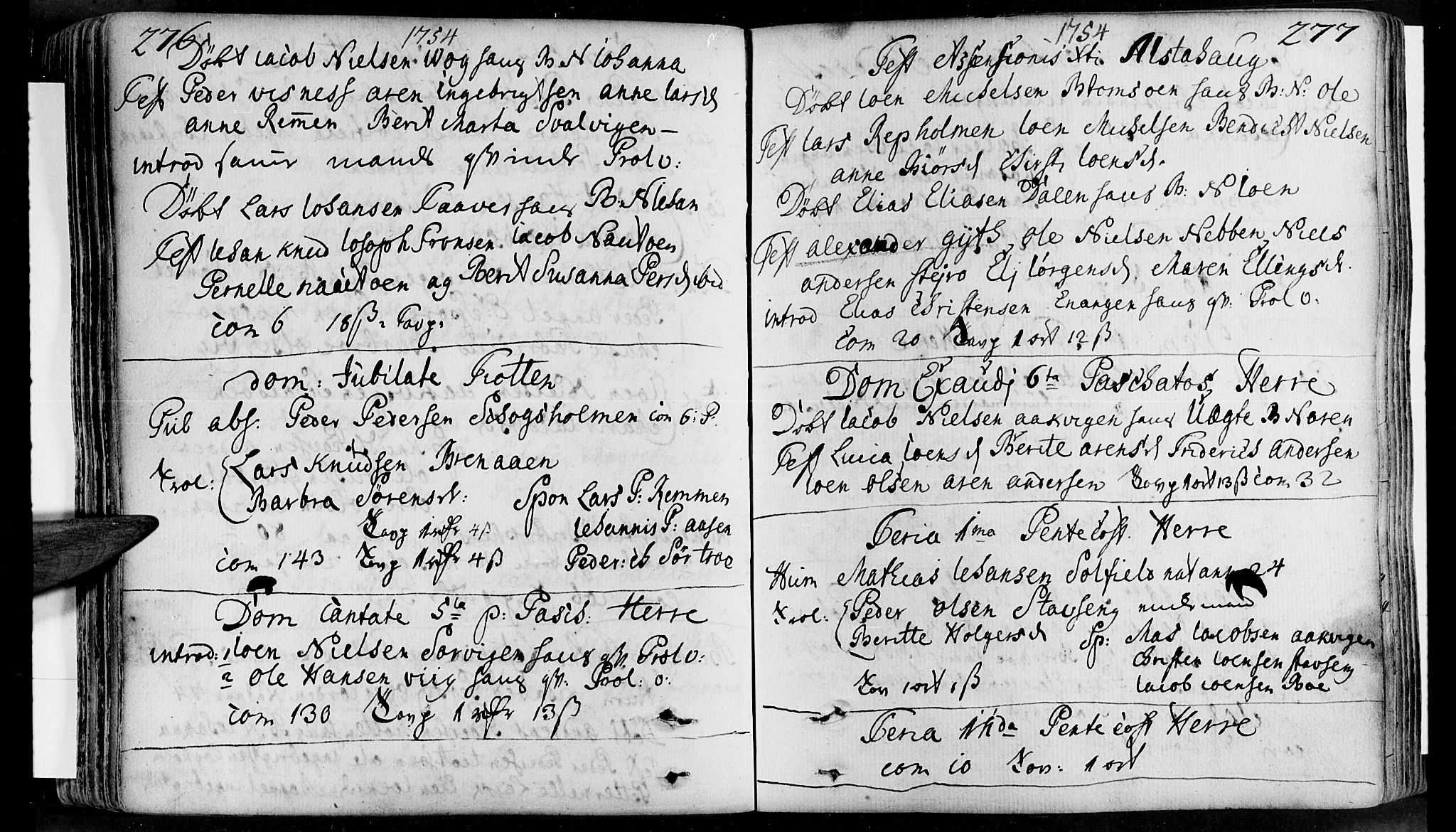 Ministerialprotokoller, klokkerbøker og fødselsregistre - Nordland, AV/SAT-A-1459/830/L0434: Parish register (official) no. 830A03, 1737-1767, p. 276-277