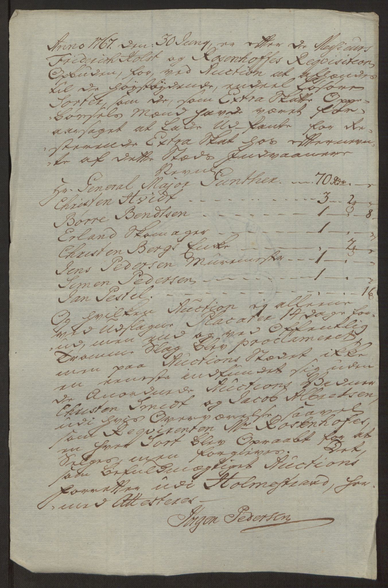 Rentekammeret inntil 1814, Reviderte regnskaper, Byregnskaper, AV/RA-EA-4066/R/Rh/L0163/0001: [H4] Kontribusjonsregnskap / Ekstraskatt, Holmestrand, 1762-1772, p. 376