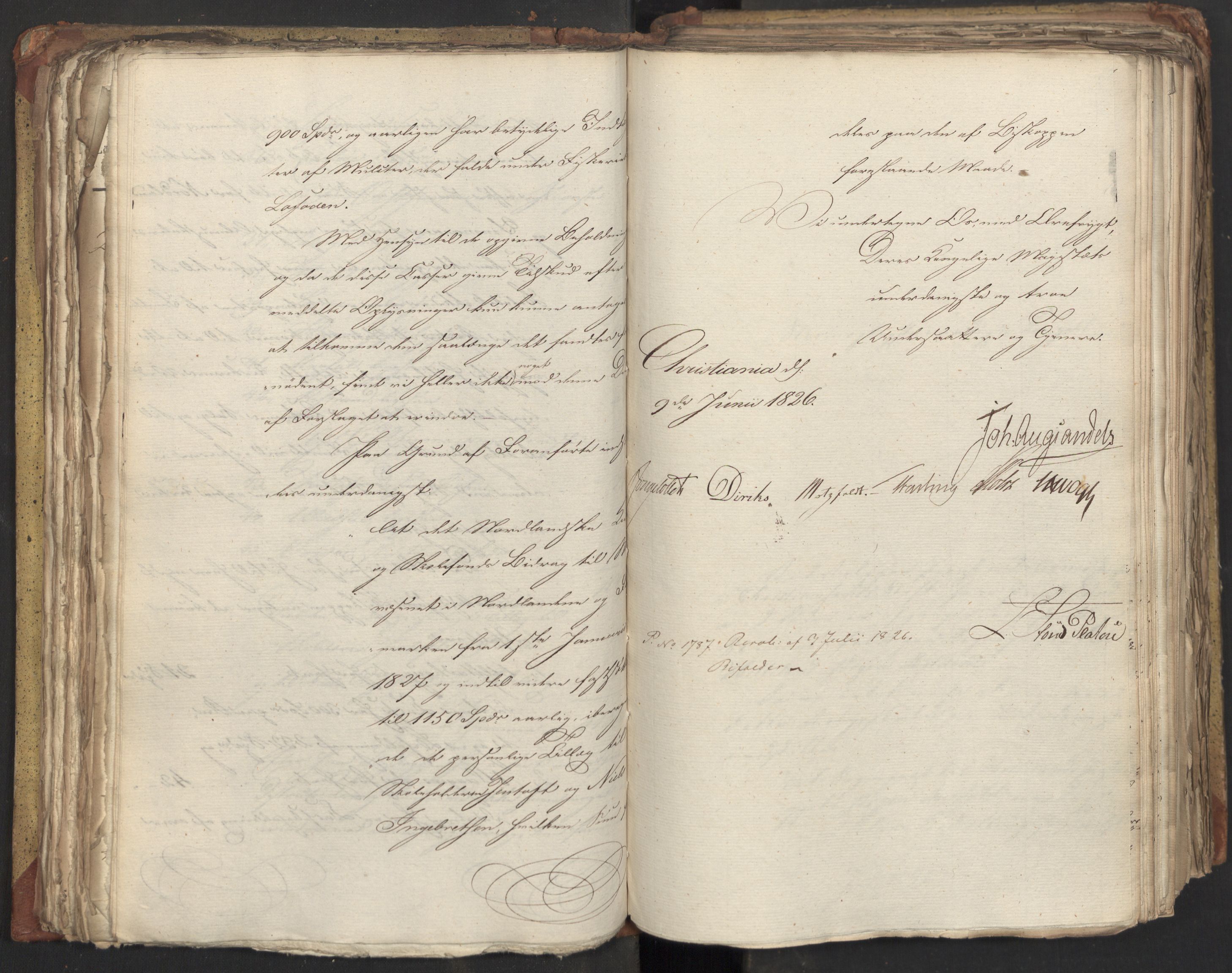 Statsrådsavdelingen i Stockholm, RA/S-1003/D/Da/L0047: Regjeringsinnstillinger nr. 3501-3659, 1826, p. 143