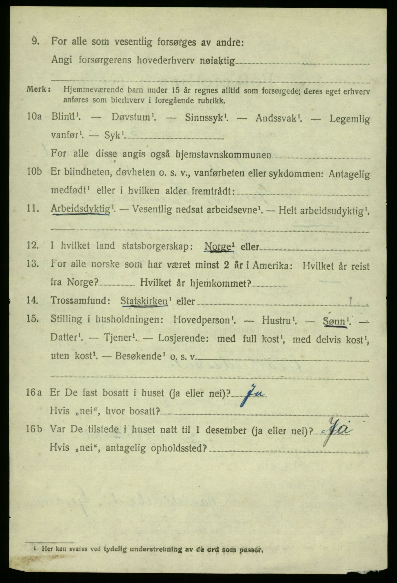 SAB, 1920 census for Manger, 1920, p. 1468