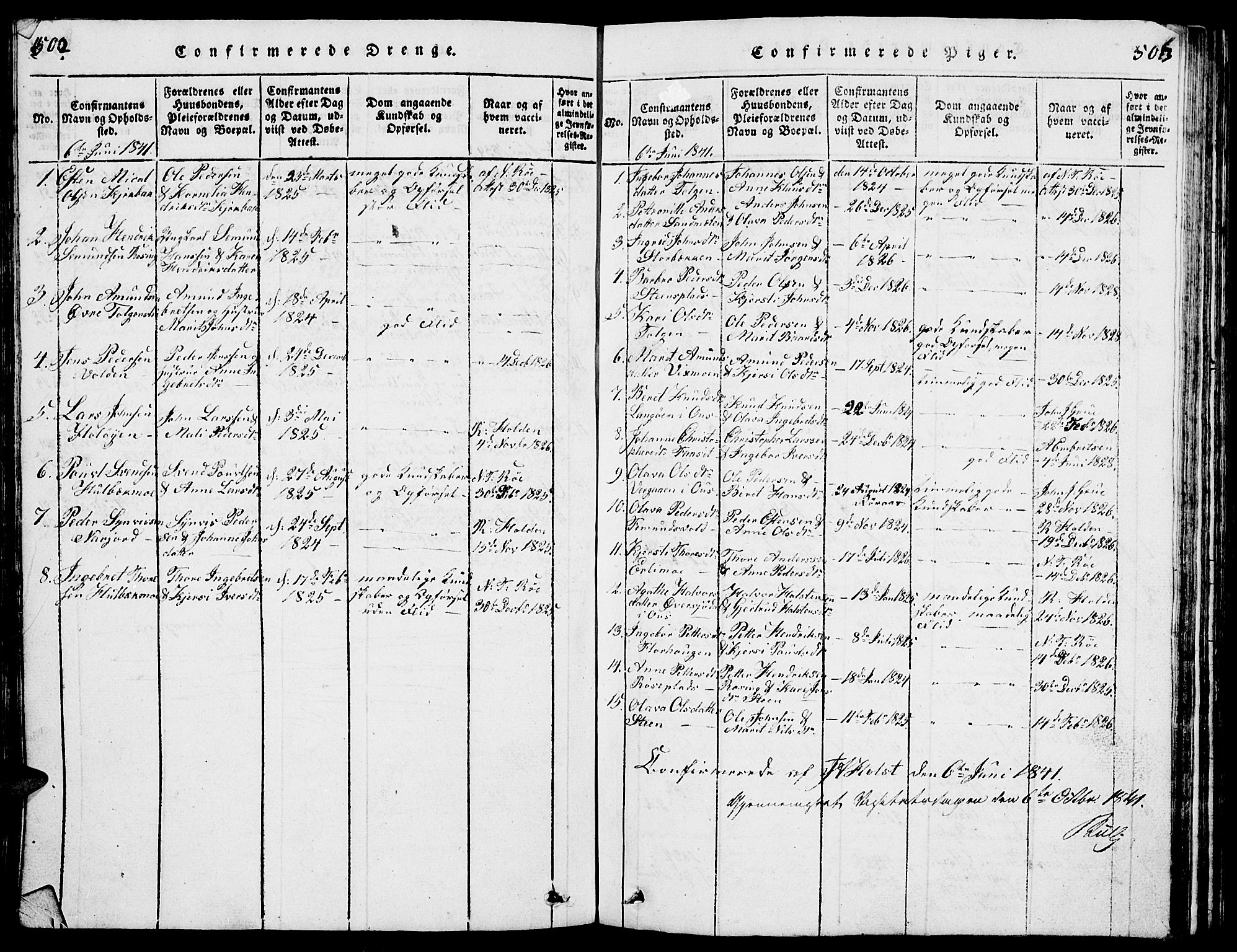 Tolga prestekontor, SAH/PREST-062/L/L0001: Parish register (copy) no. 1, 1814-1877, p. 502-503