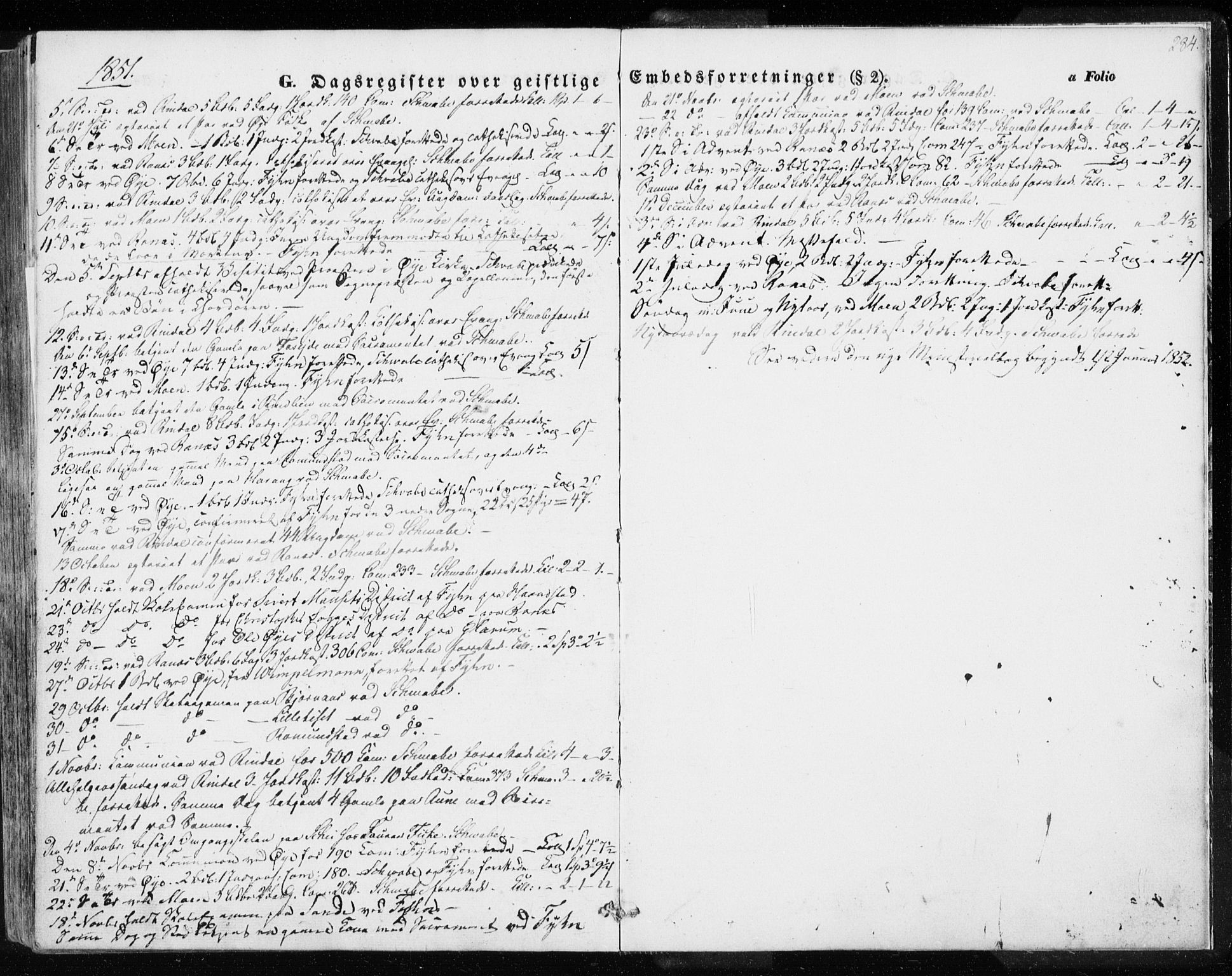 Ministerialprotokoller, klokkerbøker og fødselsregistre - Møre og Romsdal, AV/SAT-A-1454/595/L1043: Parish register (official) no. 595A05, 1843-1851, p. 284