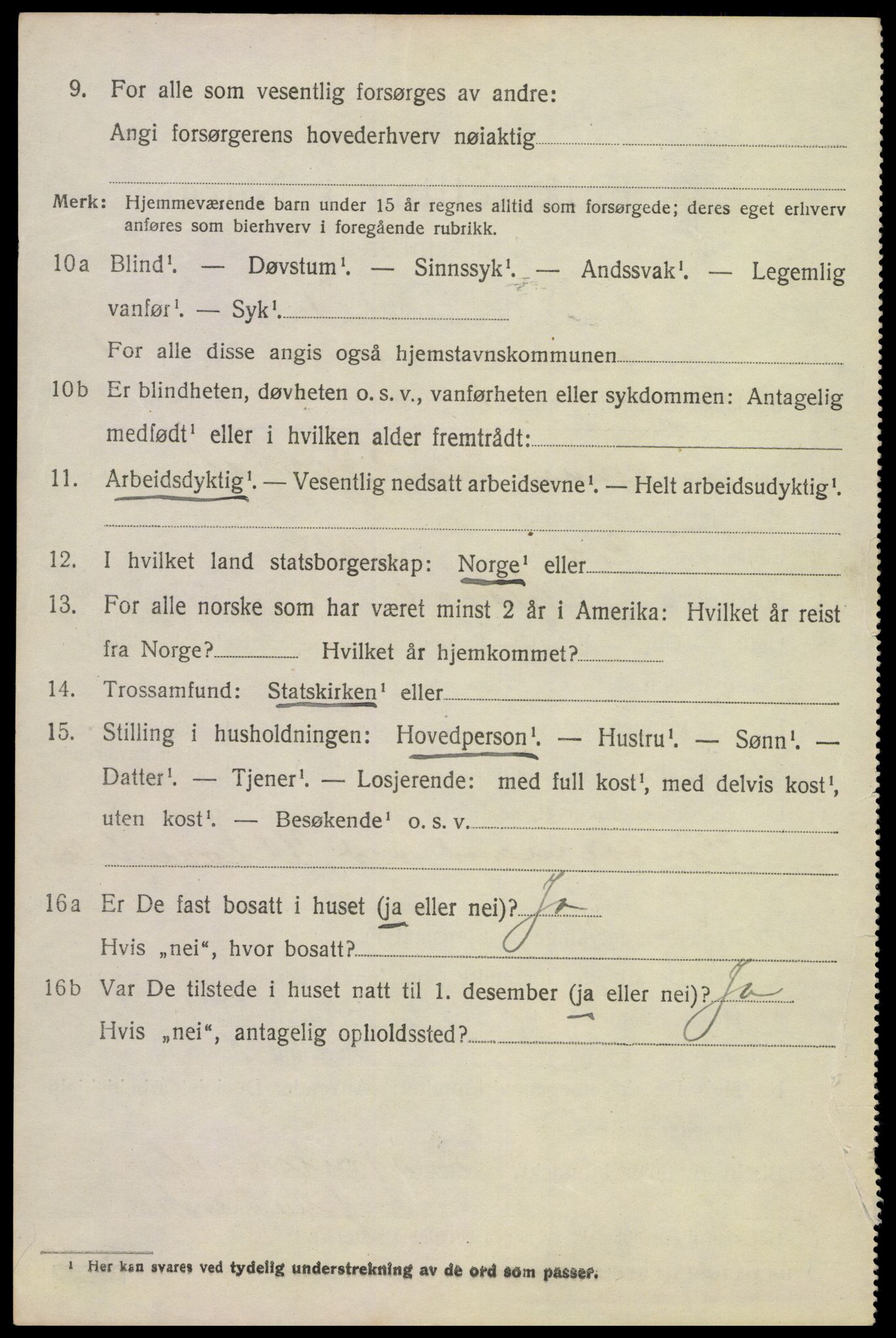 SAST, 1920 census for Gjesdal, 1920, p. 689