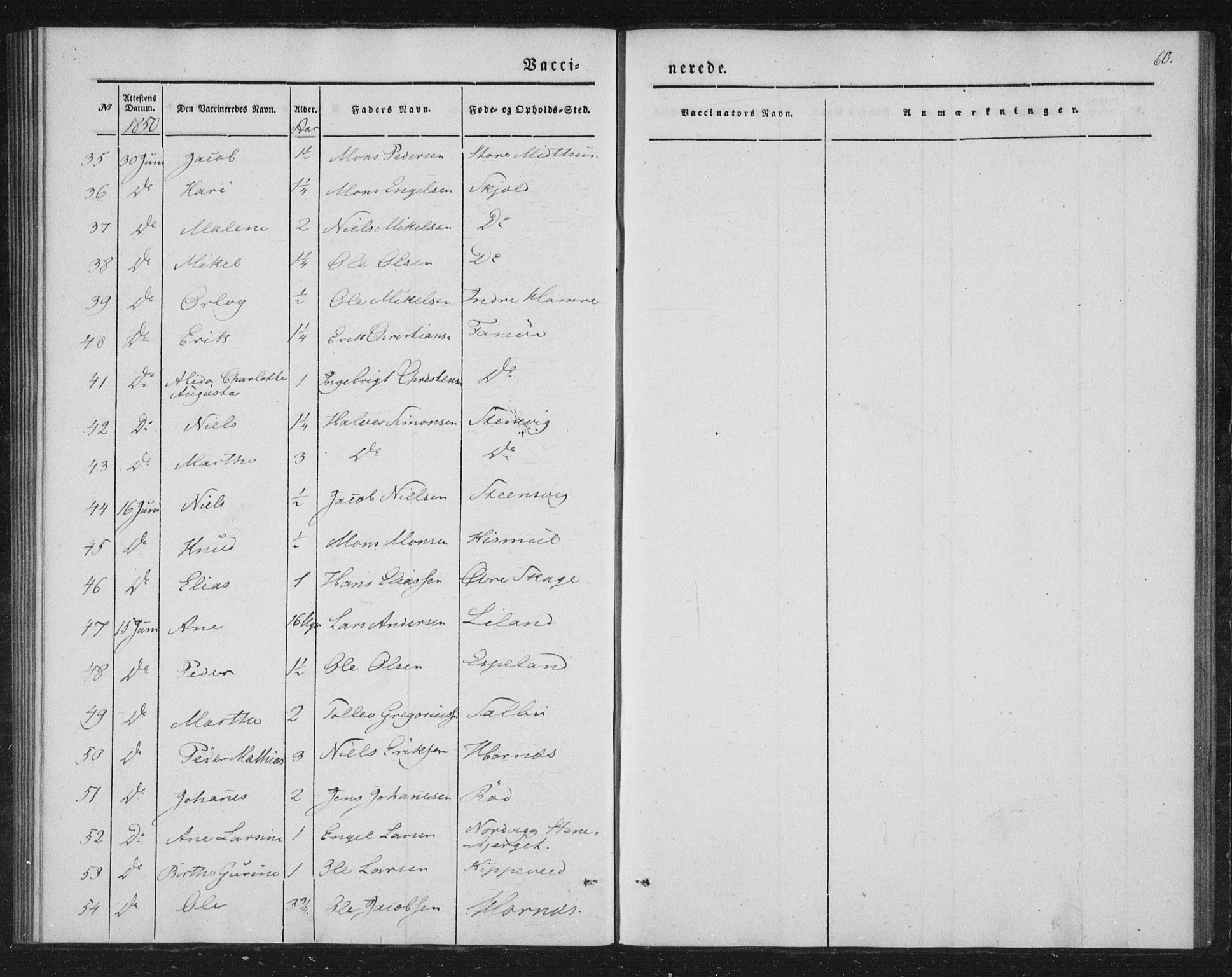 Fana Sokneprestembete, AV/SAB-A-75101/H/Haa/Haaa/L0009: Parish register (official) no. A 9, 1849-1850, p. 60