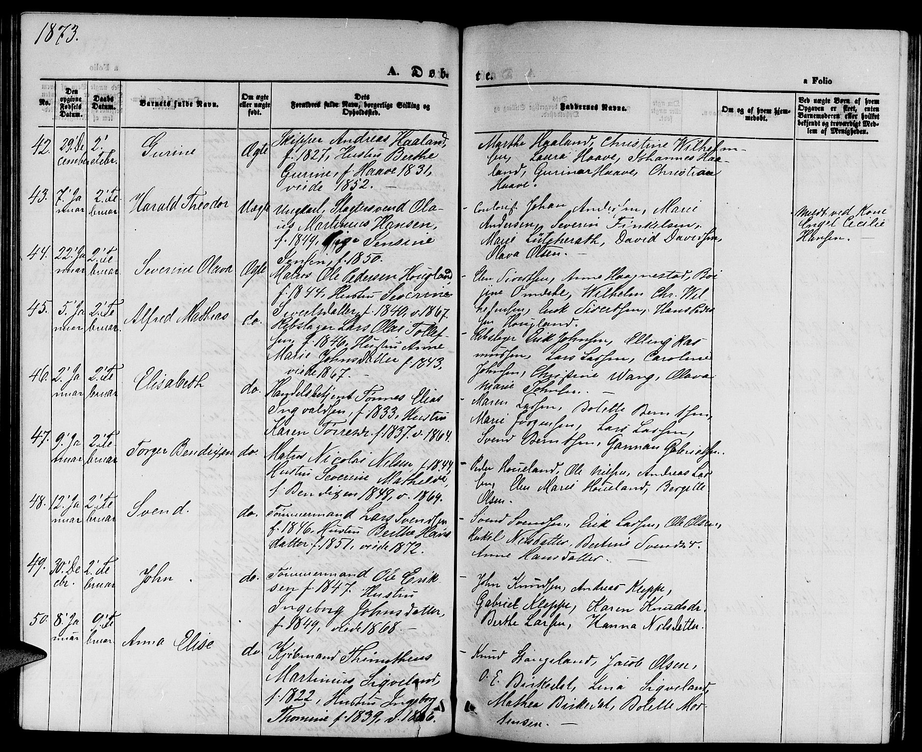 St. Petri sokneprestkontor, AV/SAST-A-101813/001/30/30BB/L0001: Parish register (copy) no. B 1, 1865-1878