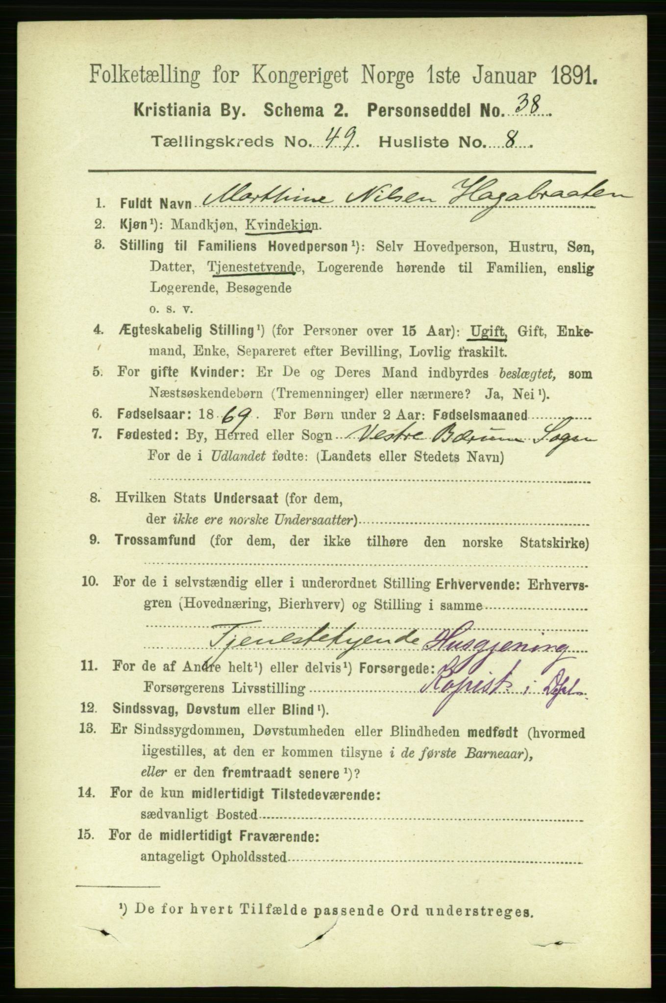 RA, 1891 census for 0301 Kristiania, 1891, p. 28679