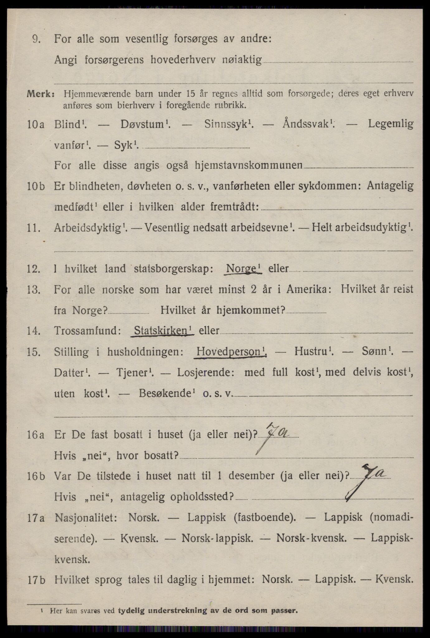 SAT, 1920 census for Soknedal, 1920, p. 763