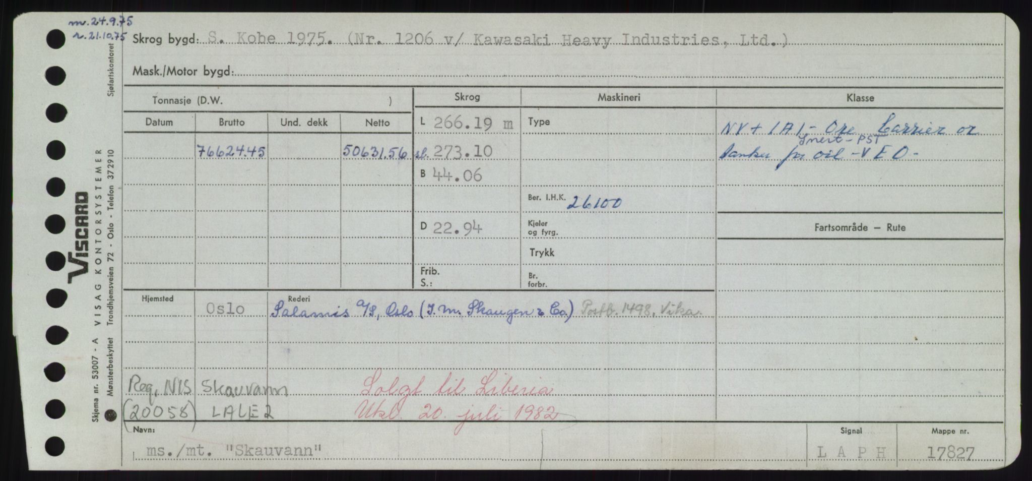 Sjøfartsdirektoratet med forløpere, Skipsmålingen, RA/S-1627/H/Hd/L0034: Fartøy, Sk-Slå, p. 149