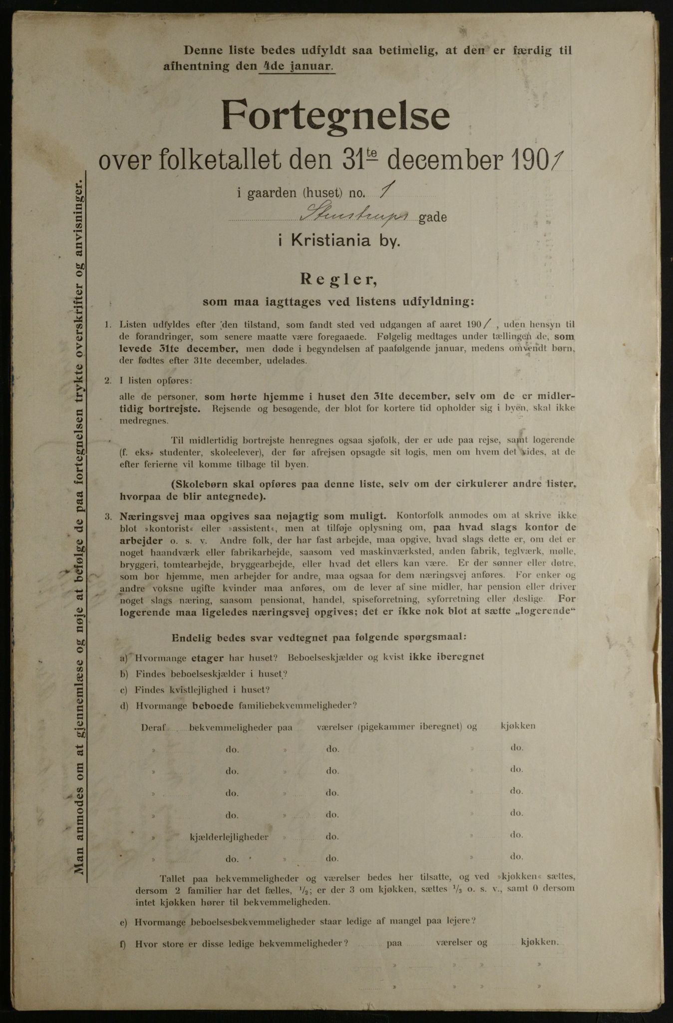 OBA, Municipal Census 1901 for Kristiania, 1901, p. 15450