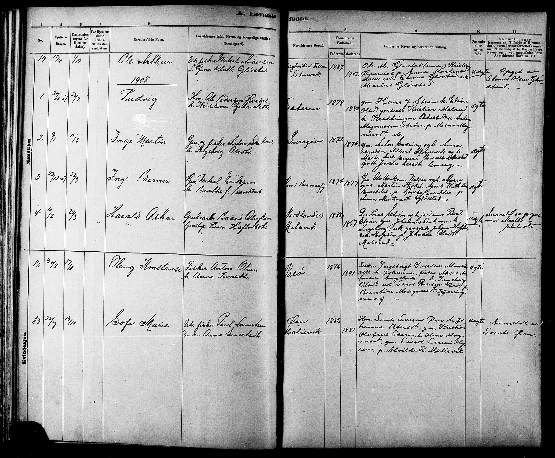 Ministerialprotokoller, klokkerbøker og fødselsregistre - Sør-Trøndelag, SAT/A-1456/634/L0542: Parish register (copy) no. 634C04, 1892-1916