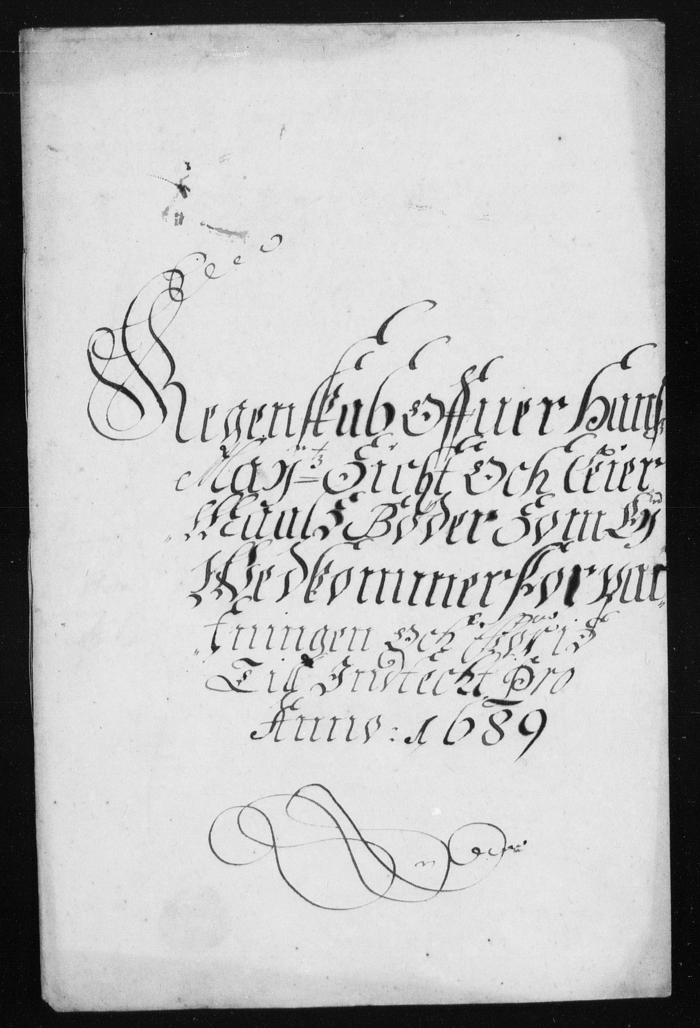 Rentekammeret inntil 1814, Reviderte regnskaper, Stiftamtstueregnskaper, Trondheim stiftamt og Nordland amt, RA/EA-6044/R/Rh/L0013: Nordland amt, 1689