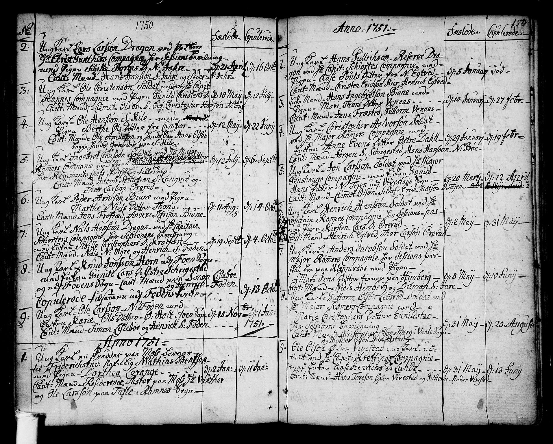 Ramnes kirkebøker, SAKO/A-314/F/Fa/L0001: Parish register (official) no. I 1, 1732-1774, p. 150